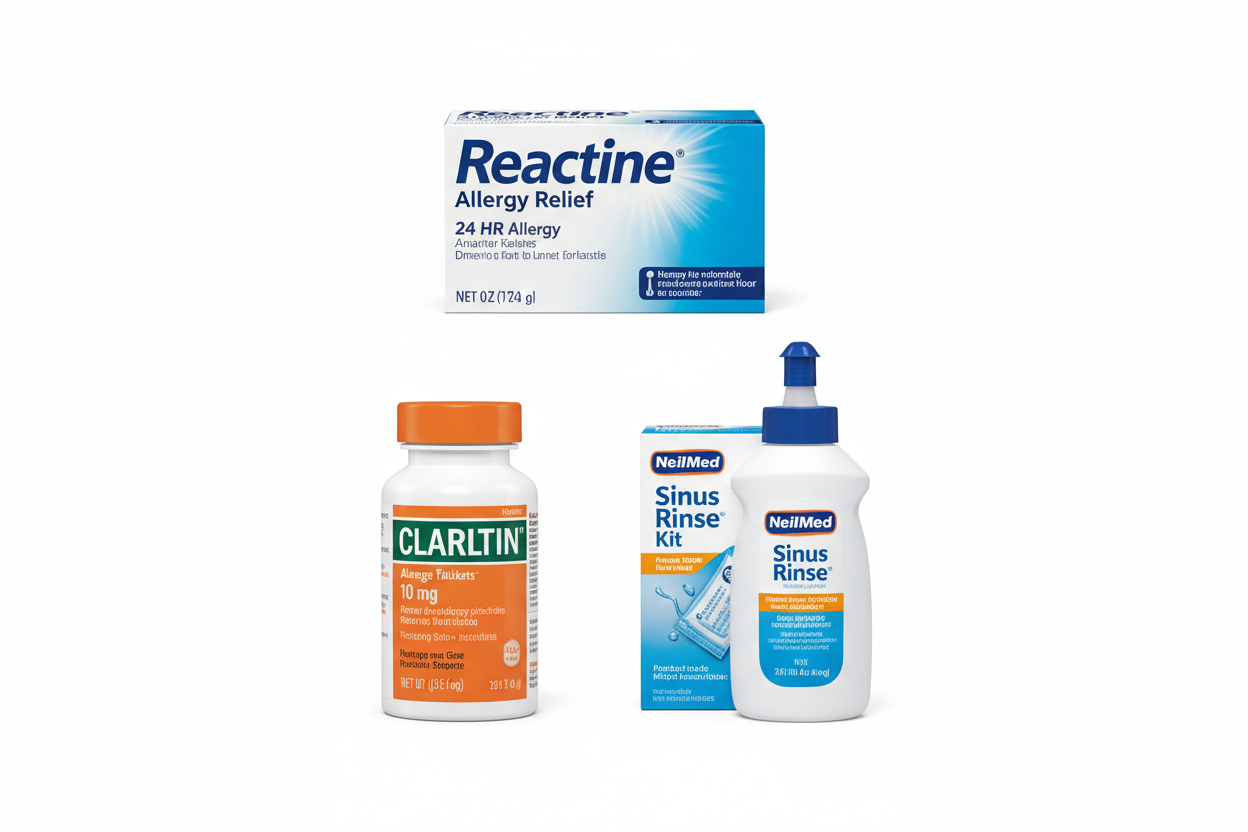 鼻敏感藥、抗敏藥及鼻竇護理 | Reactine, Claritin, NeilMed