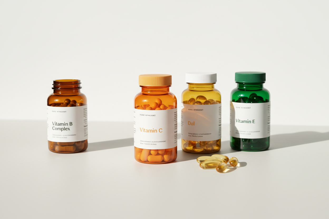 單一維他命補充品 (Vitamin B, C, D, E) | 增強免疫力 & 抗氧化