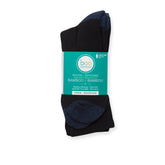 Hush Brands BOO 竹纖維 RAYON & 竹纖維 MEN’S 中筒襪|BLACK 3PACK 主產品圖