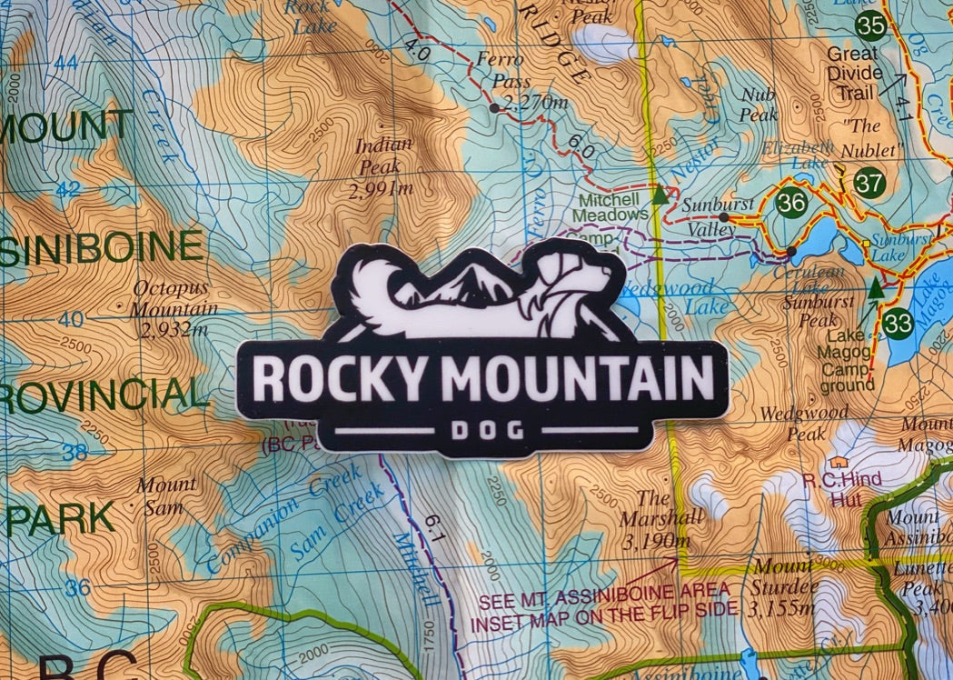 Rocky Mountain Dog RMD Die Cut 貼紙 主產品圖