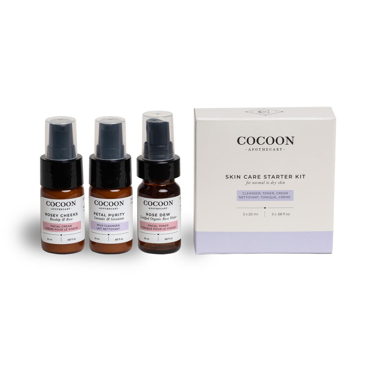Cocoon Apothecary Skin Care 入門套裝 for Normal to Dry Skin 主產品圖