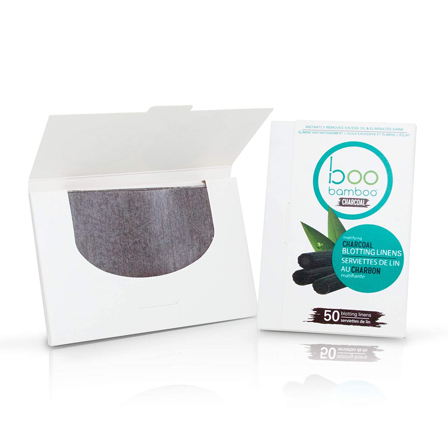 Hush Brands Boo 竹纖維 Mattifying Charcoal Blotting Linens|50ct 主產品圖