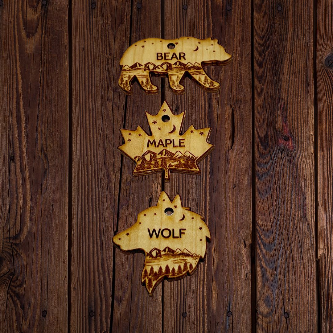 Rocky Mountain Dog Personalized Wooden Shape Dog 寵物名牌s 主產品圖