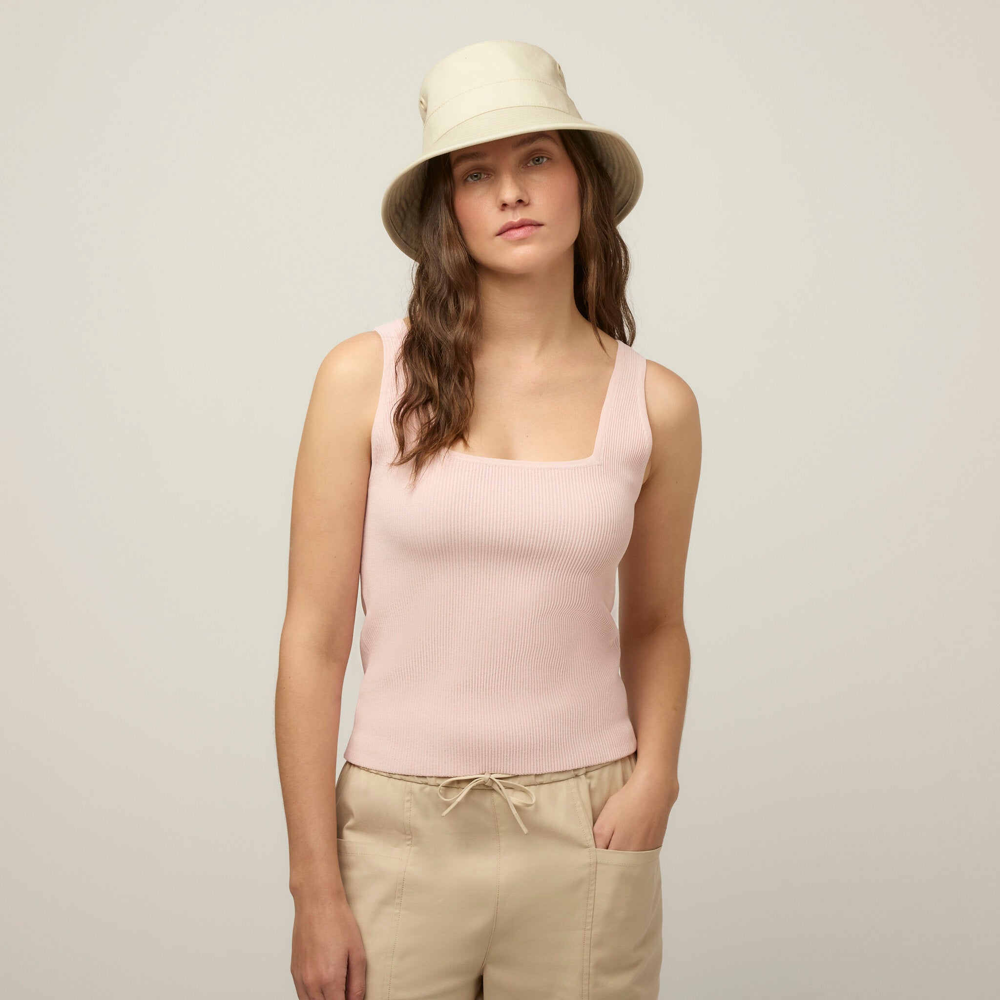 Tilley Square Neck Rib Shell 上衣 主產品圖