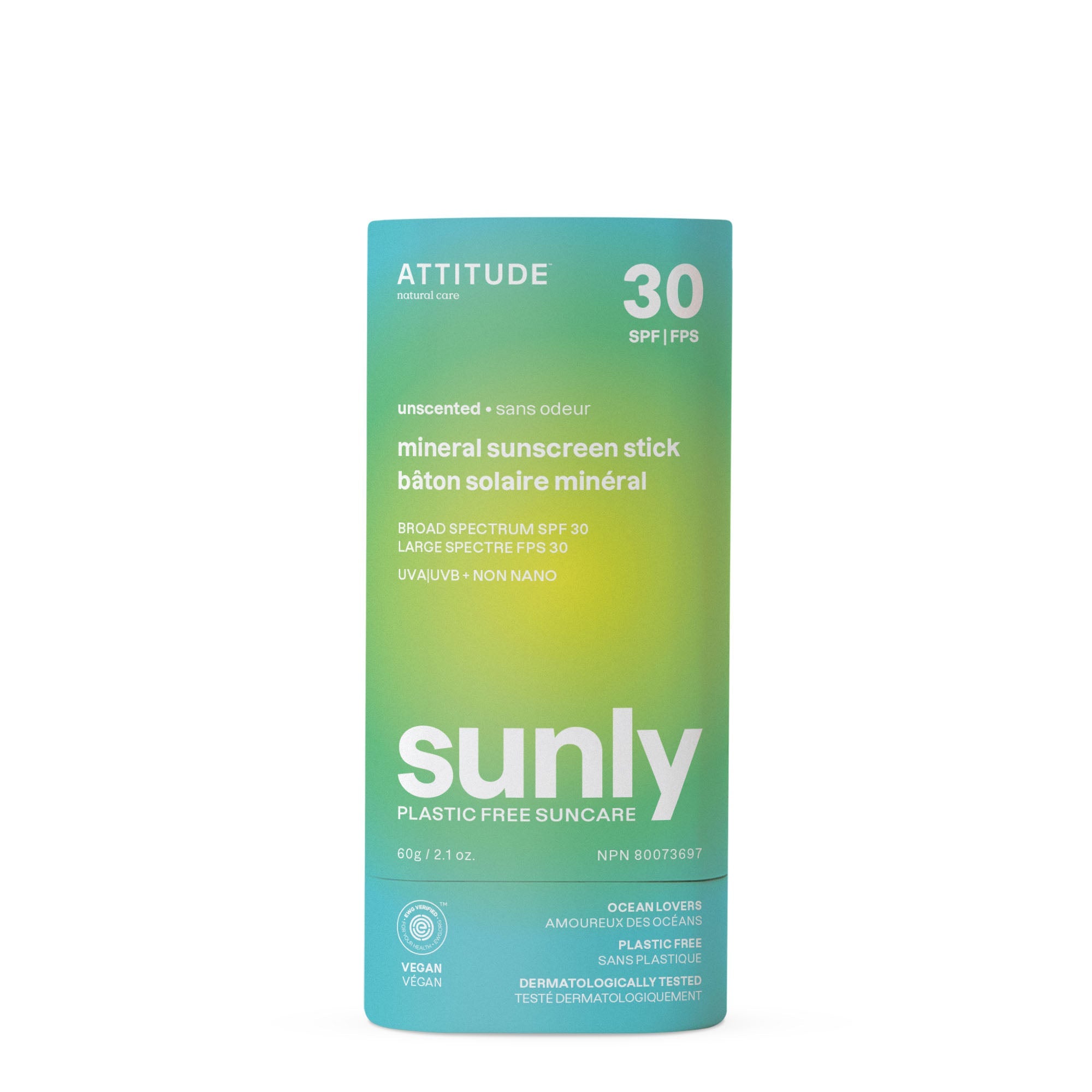ATTITUDE 礦物 Sunscreen Stick|SPF 30 主產品圖