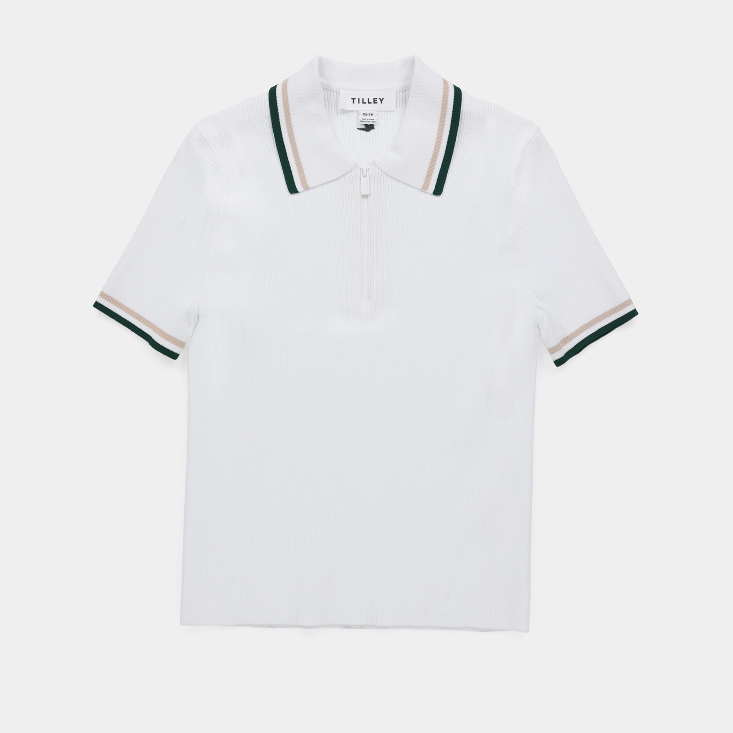Tilley Stripe Zip Polo 恤 主產品圖