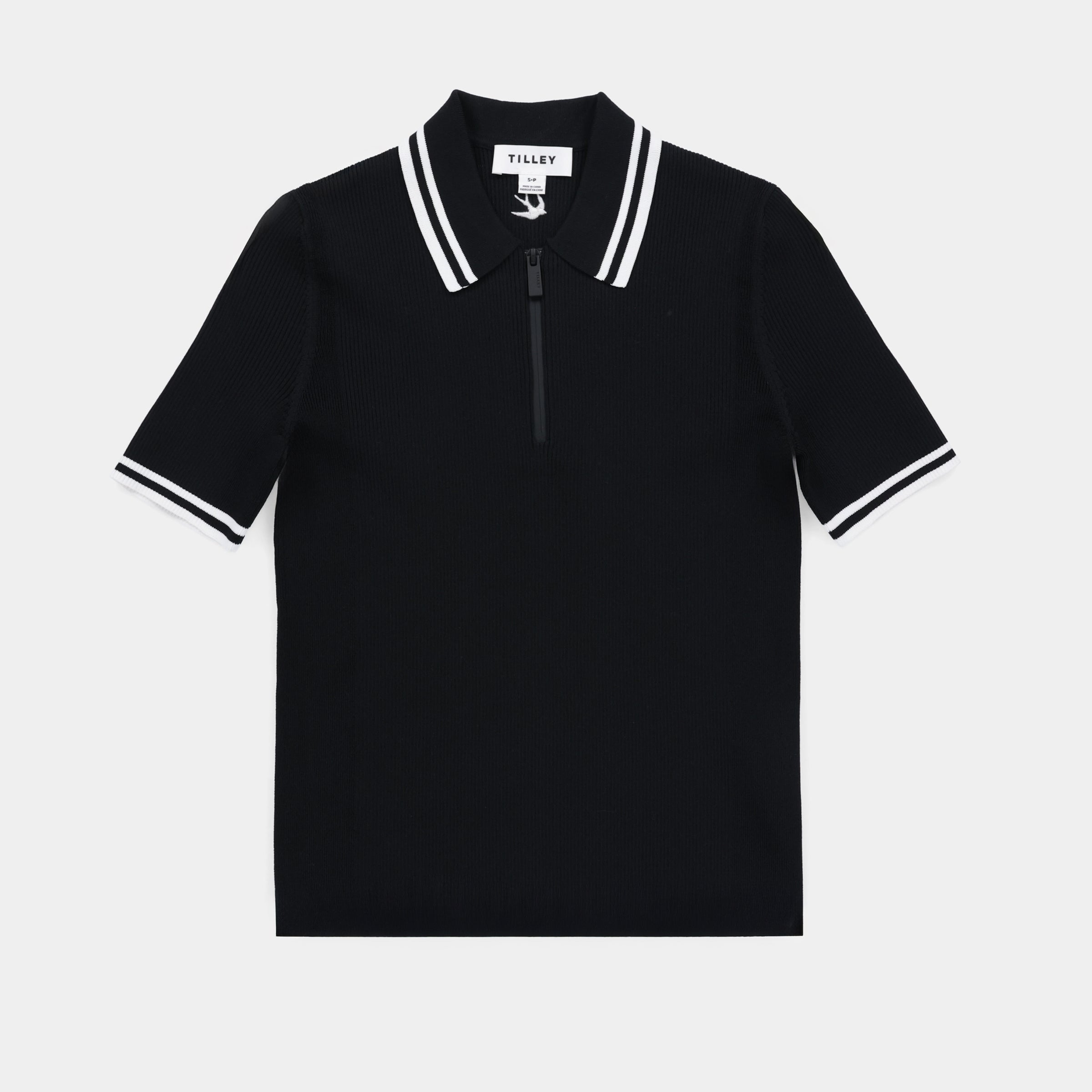 Tilley Stripe Zip Polo 恤 主產品圖