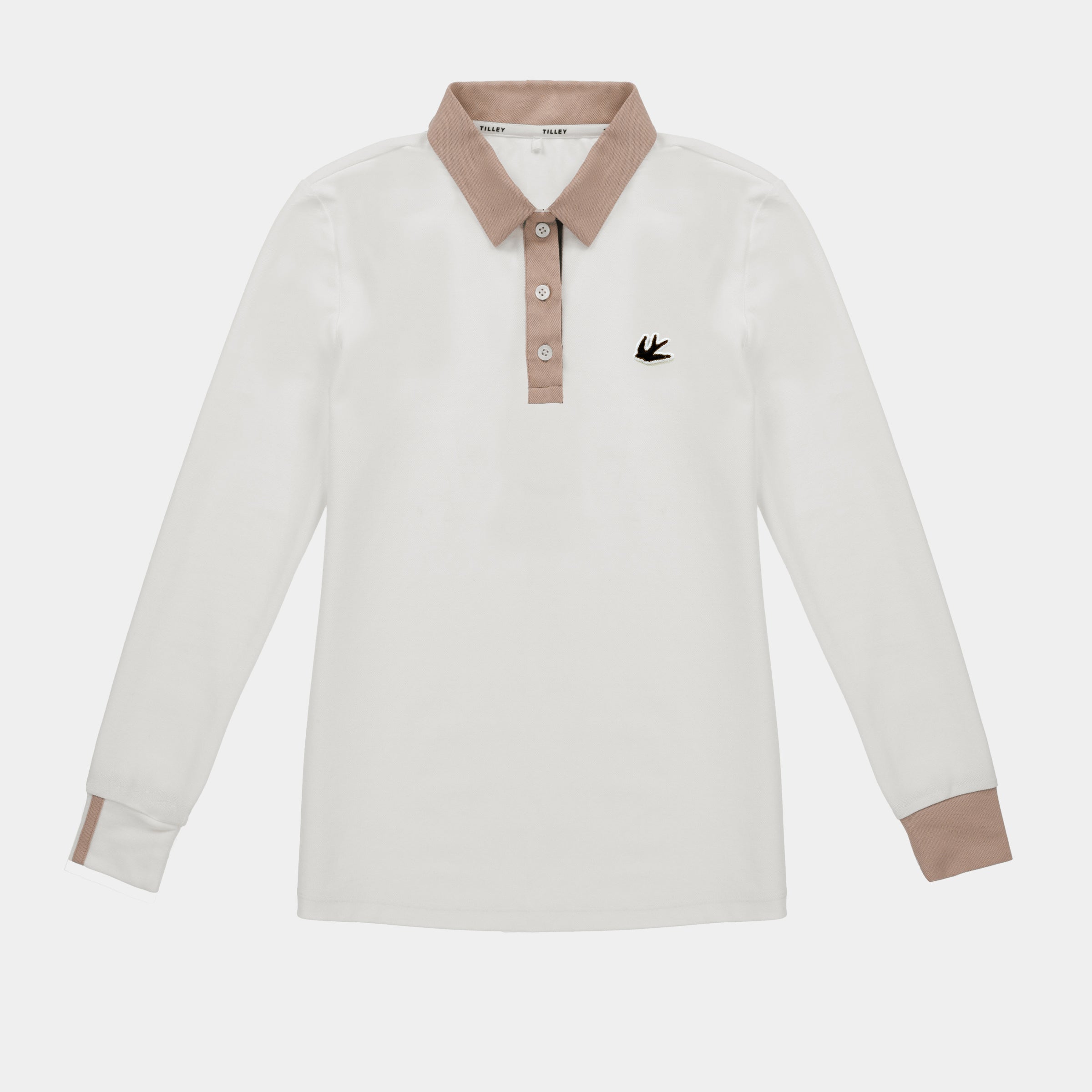 Tilley Preppy Pique 長袖 Stripe Placket Polo 恤 主產品圖