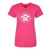 Rocky Mountain Dog Pink Women's Dog Walking T|Shirt 狗狗用品 主產品圖
