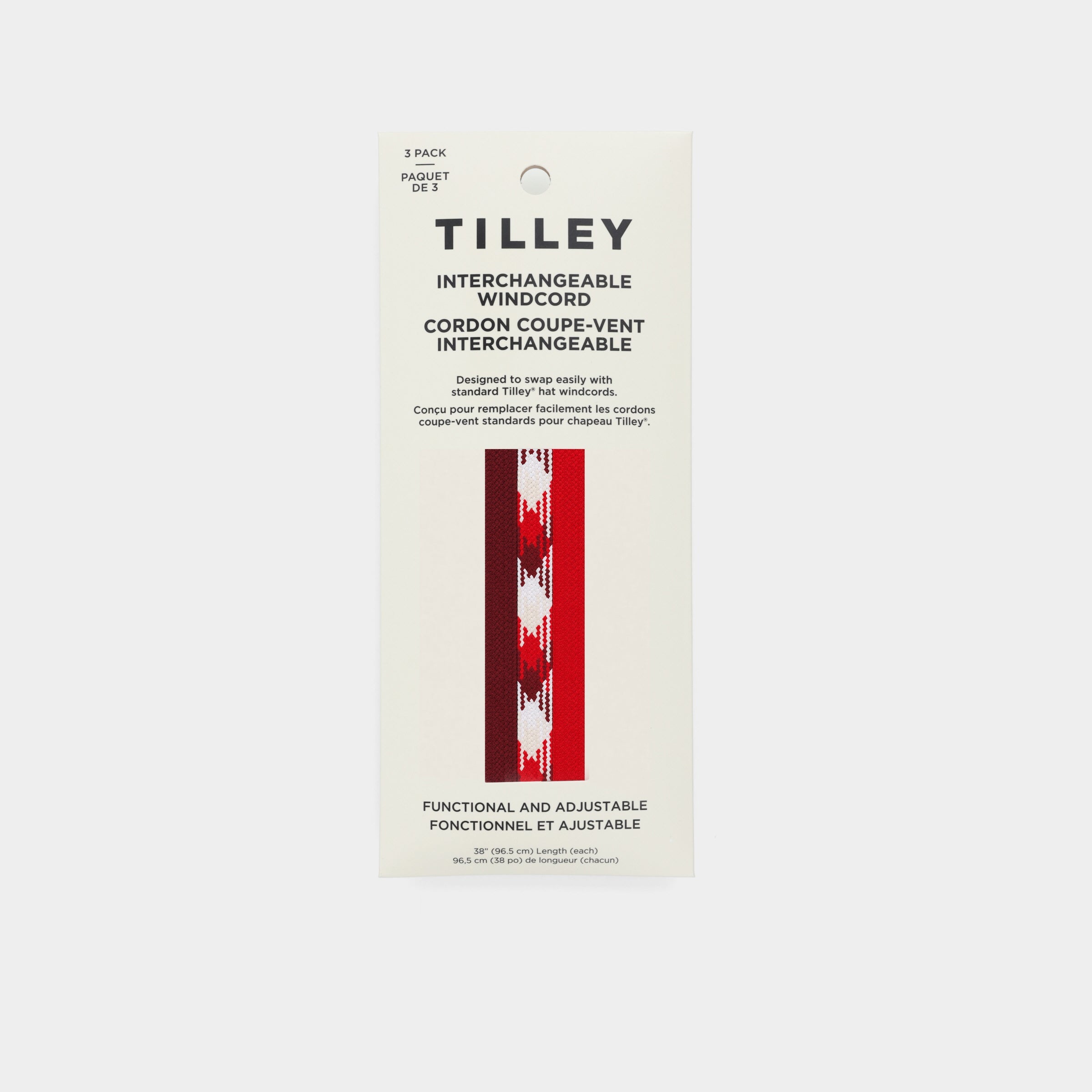 Tilley Tilley Premium 防風帽繩 (3 Pack) 主產品圖