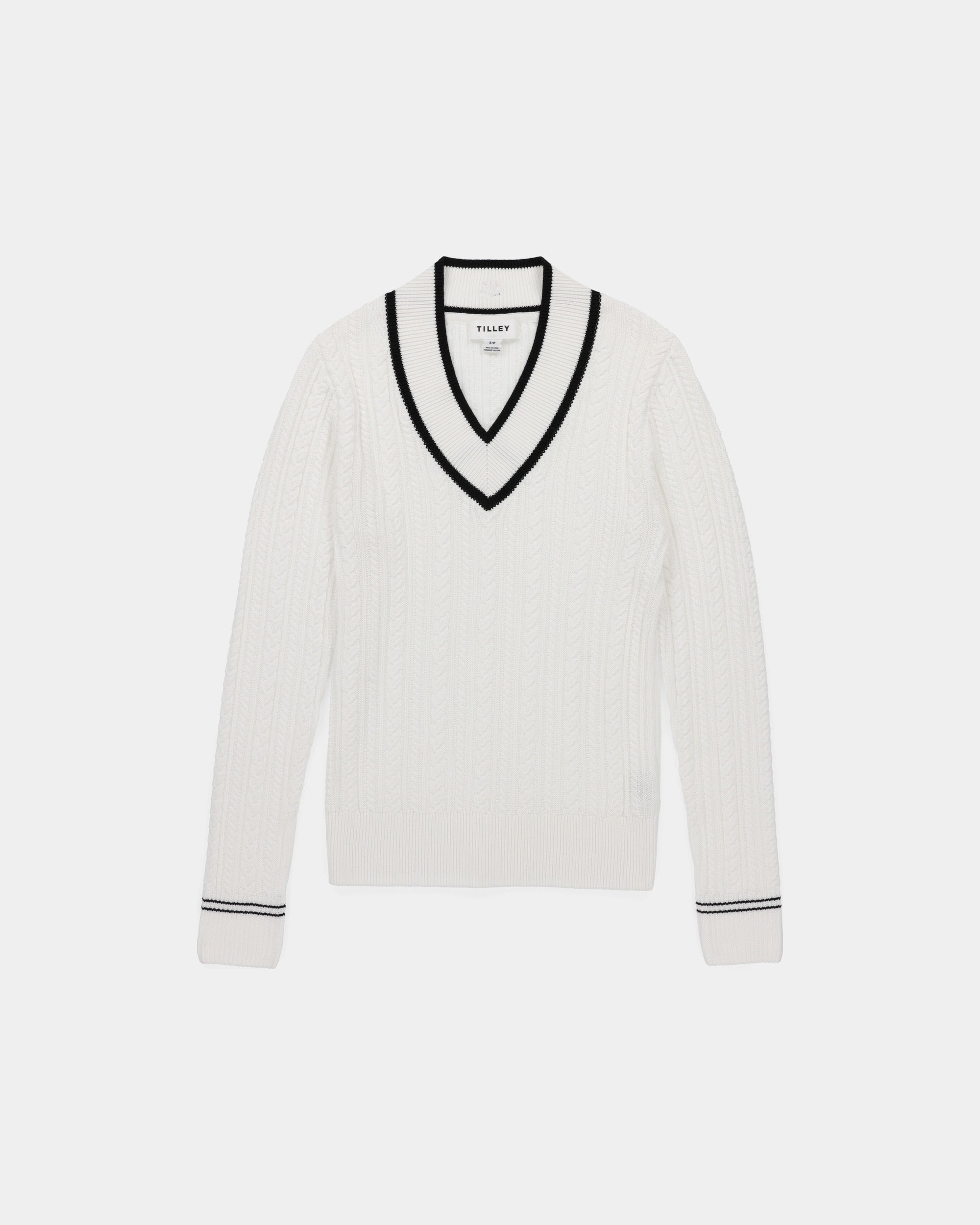 Tilley V Neck Cable 毛衣 主產品圖