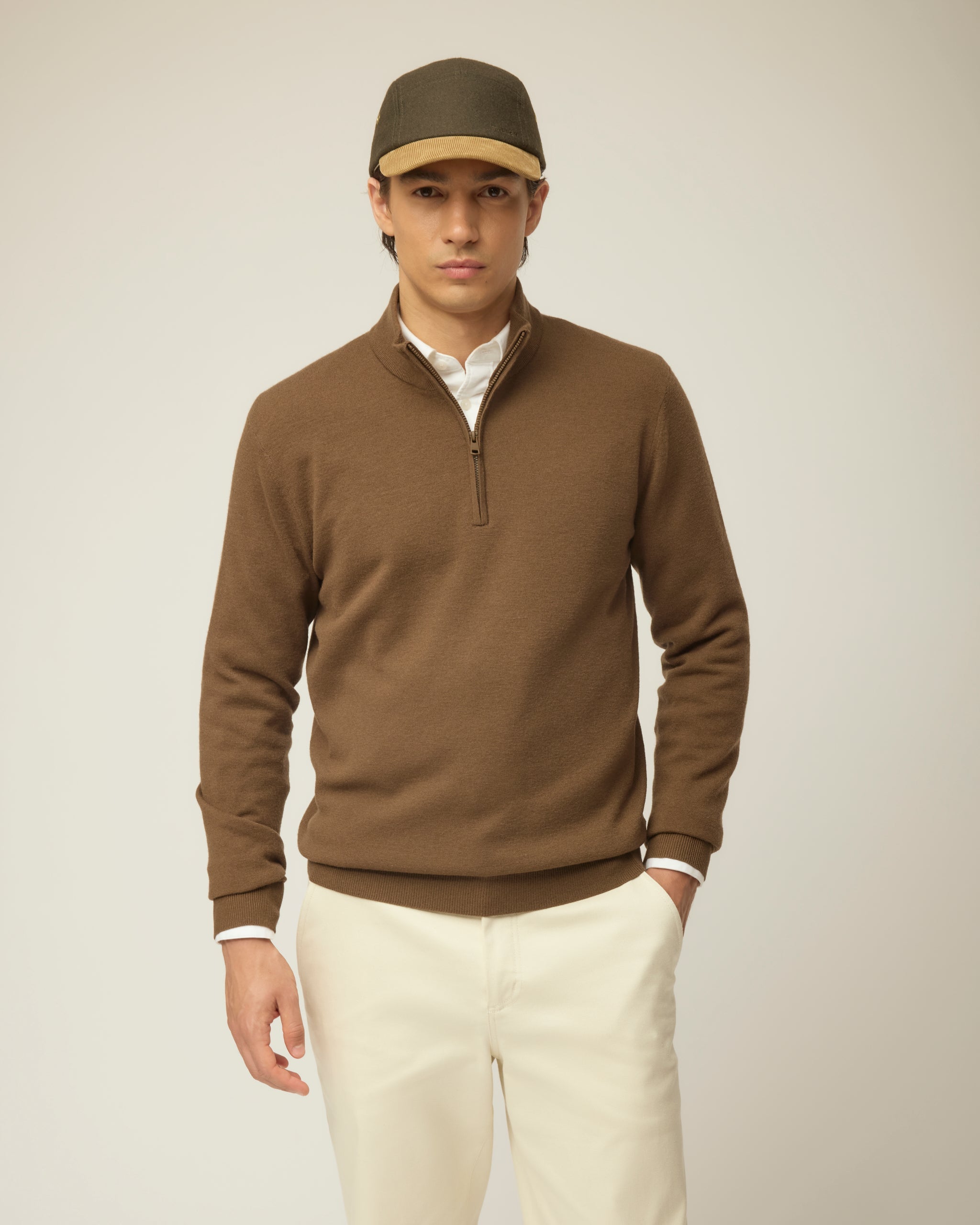 Tilley Stretch 美麗諾羊毛 四分一拉鏈 主產品圖