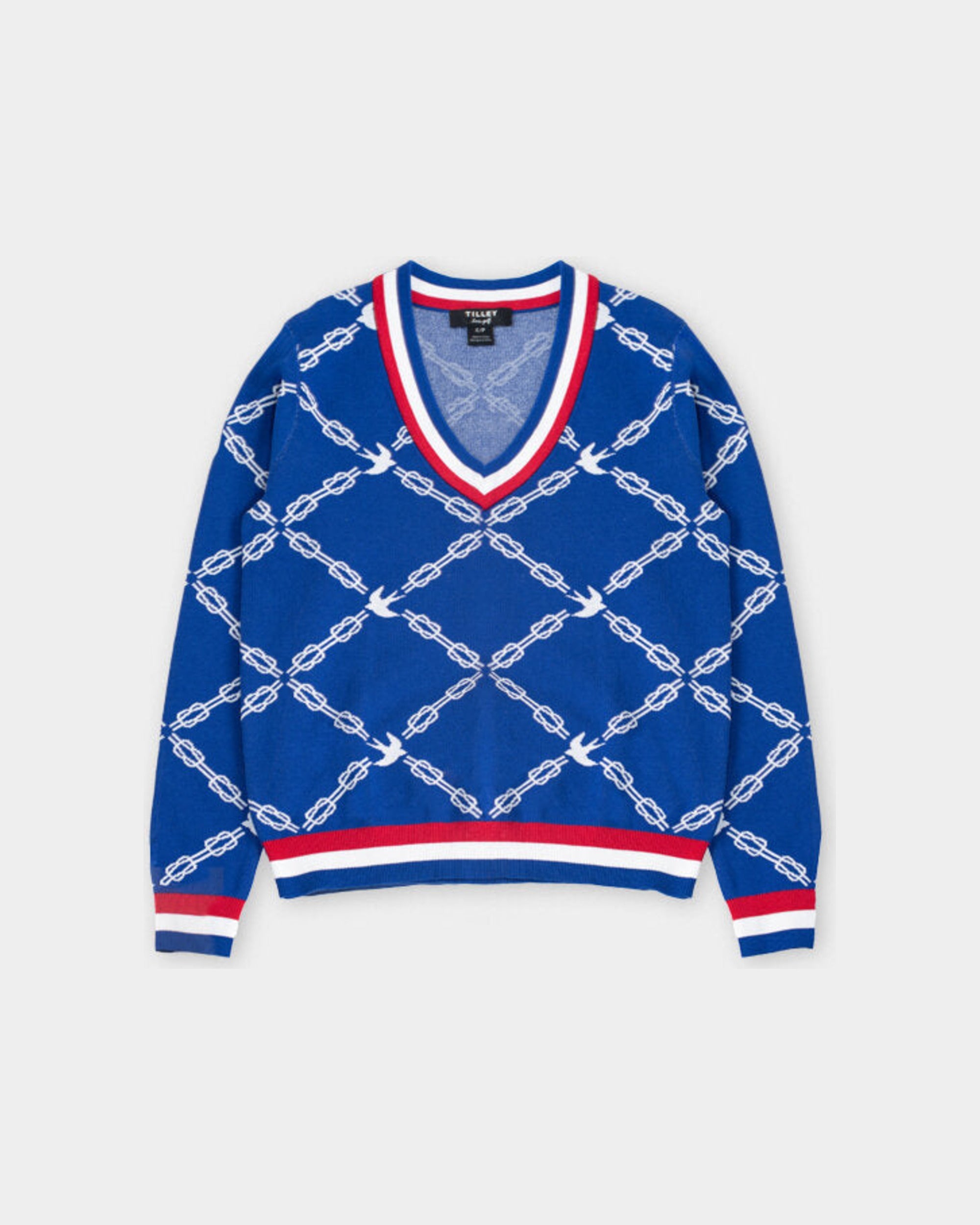 Tilley Jacquard V 領 毛衣 主產品圖