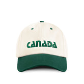 Province of Canada 加拿大字樣米白森林綠刺繡棉質棒球帽|產品主圖