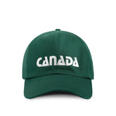 Province of Canada 加拿大字樣森林綠白色刺繡棉質棒球帽|產品主圖