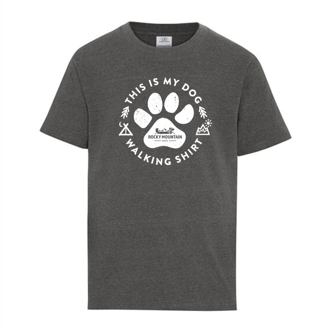 Rocky Mountain Dog Grey Men's Dog Walking T|Shirt 狗狗用品 主產品圖