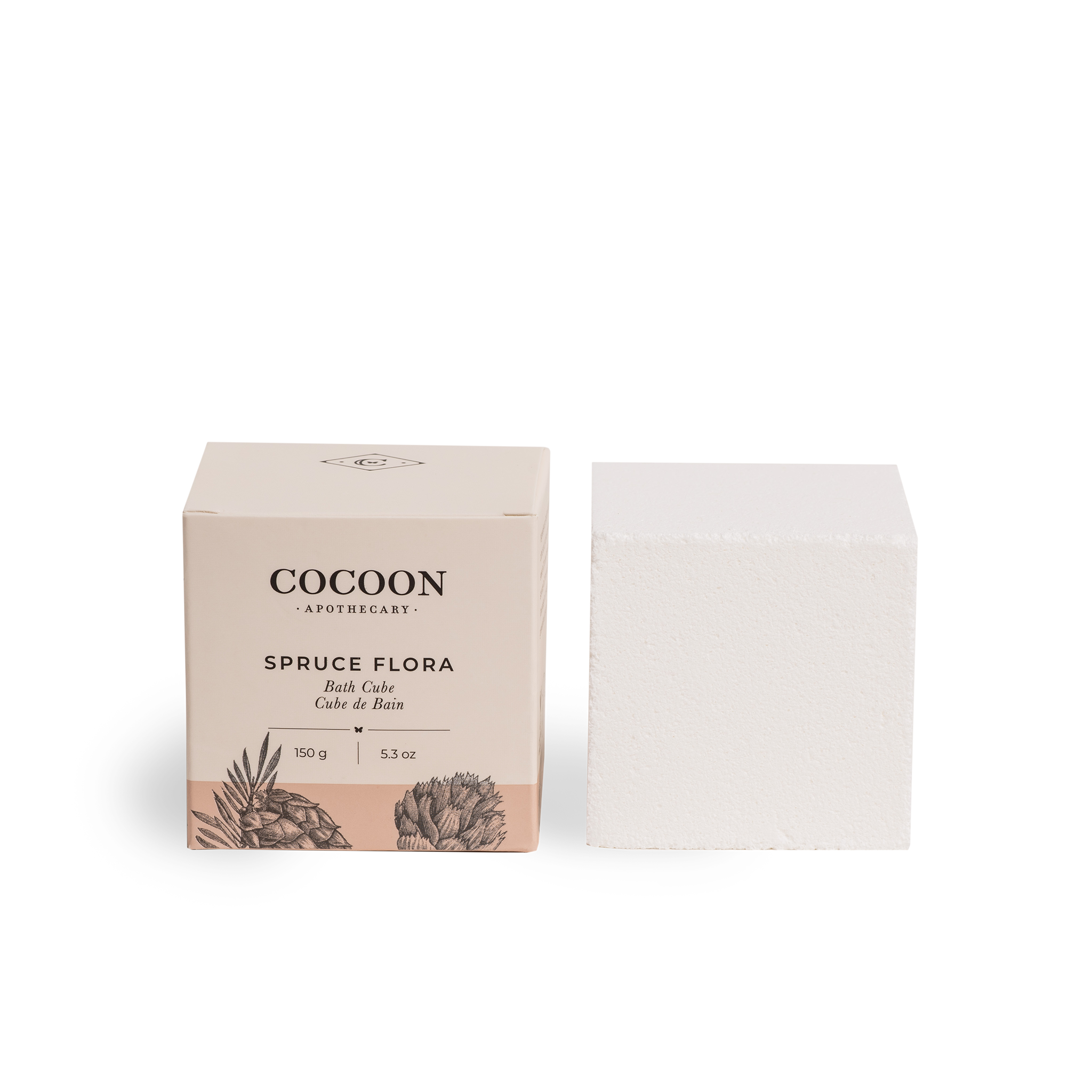 Cocoon Apothecary Spruce Flora 沐浴方塊 主產品圖