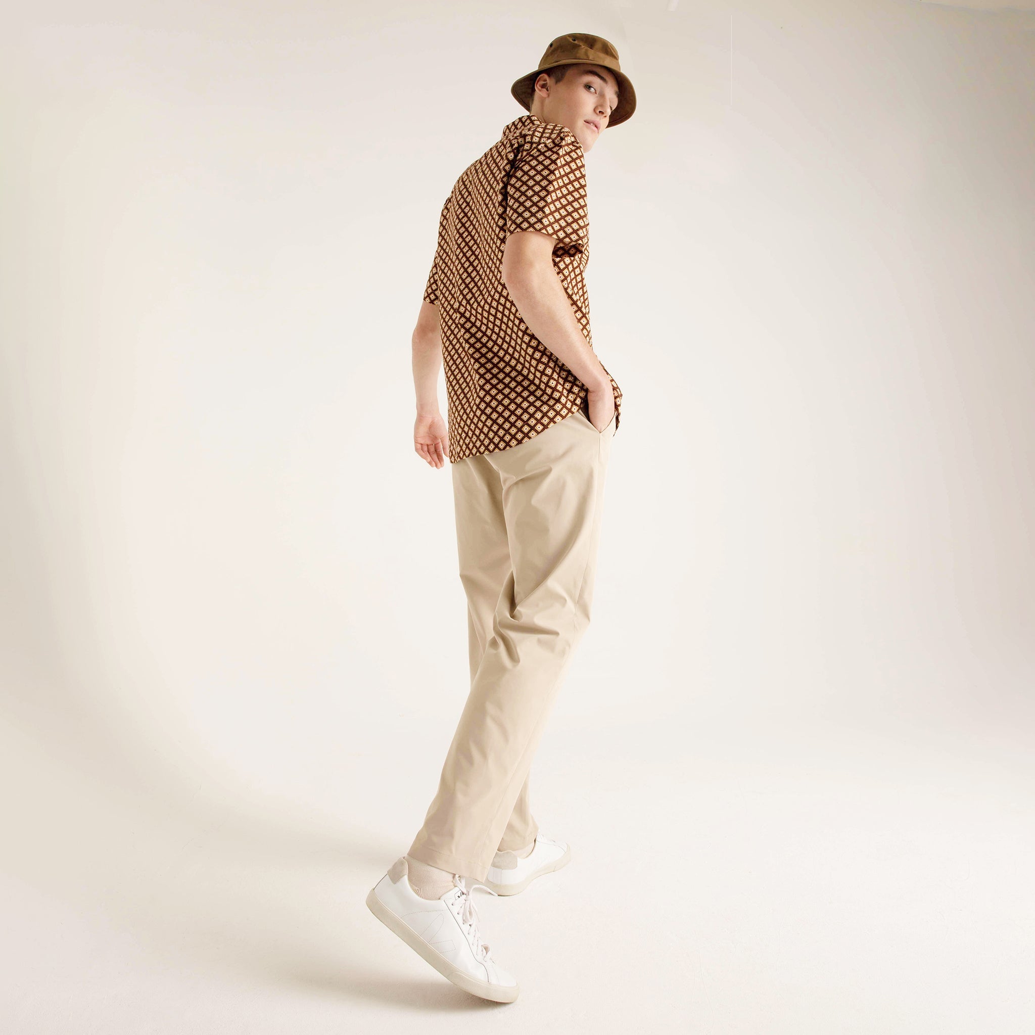 Tilley 短袖 Brown Geo Print 產品細節圖 2