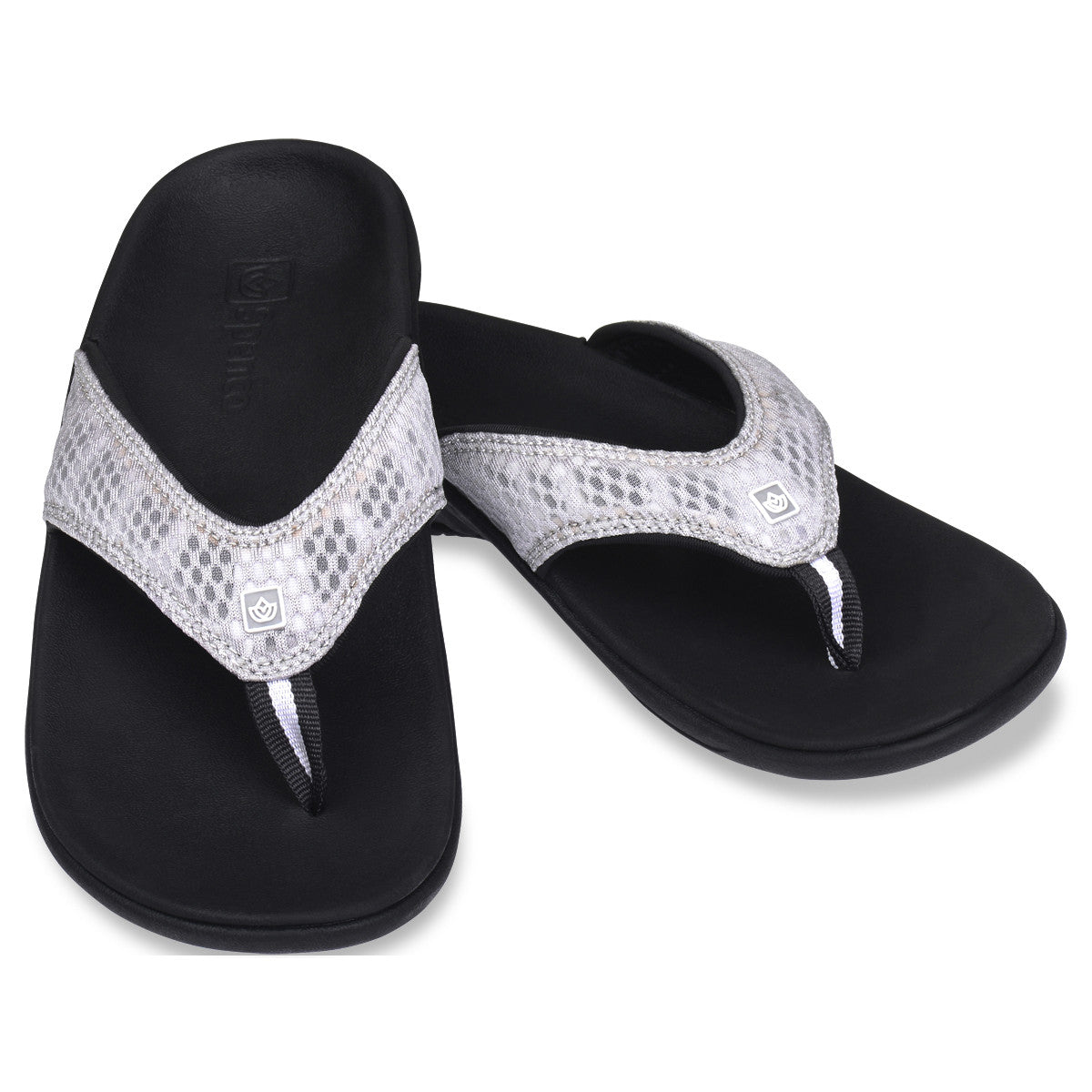 Spenco 女裝 Yumi Breeze - Black/Silver 舒適涼鞋 產品圖片 2