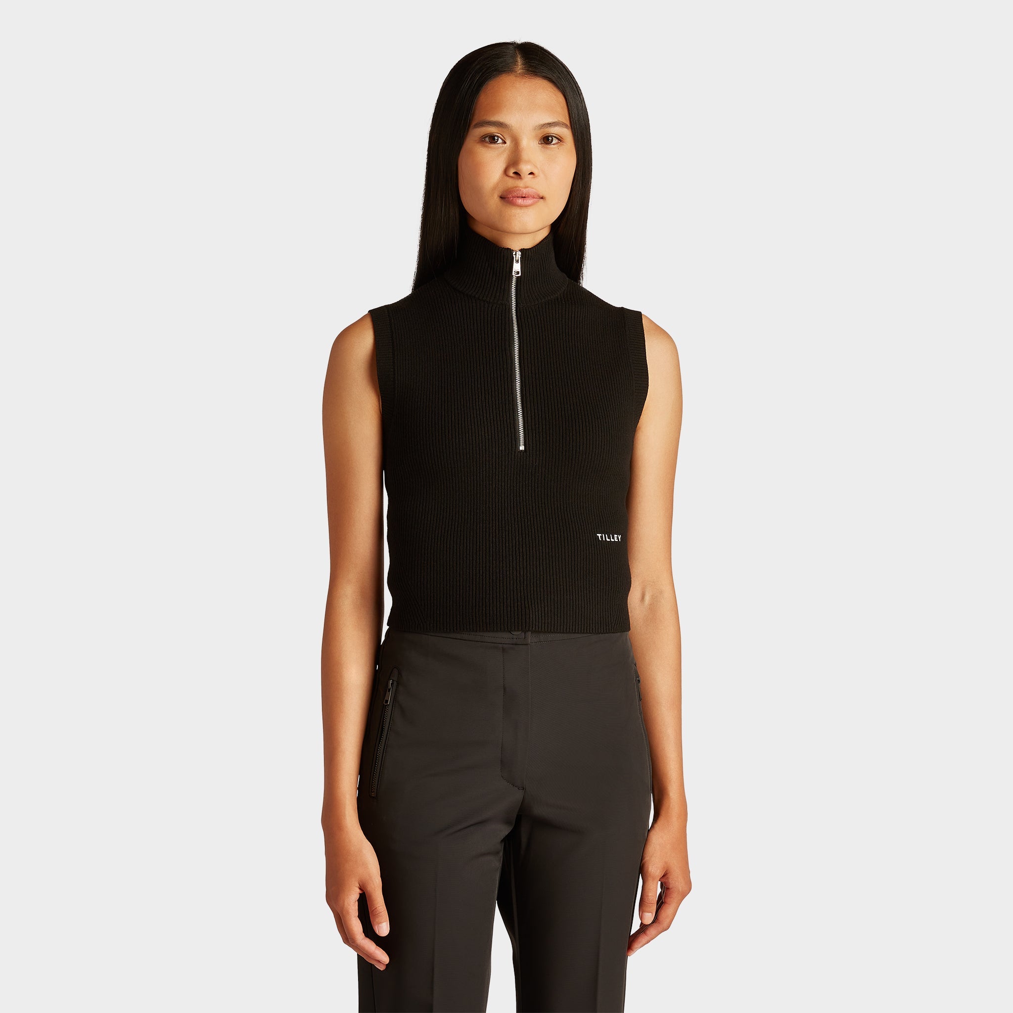 Tilley Stretch 美麗諾羊毛 無袖 高領 產品細節圖 2