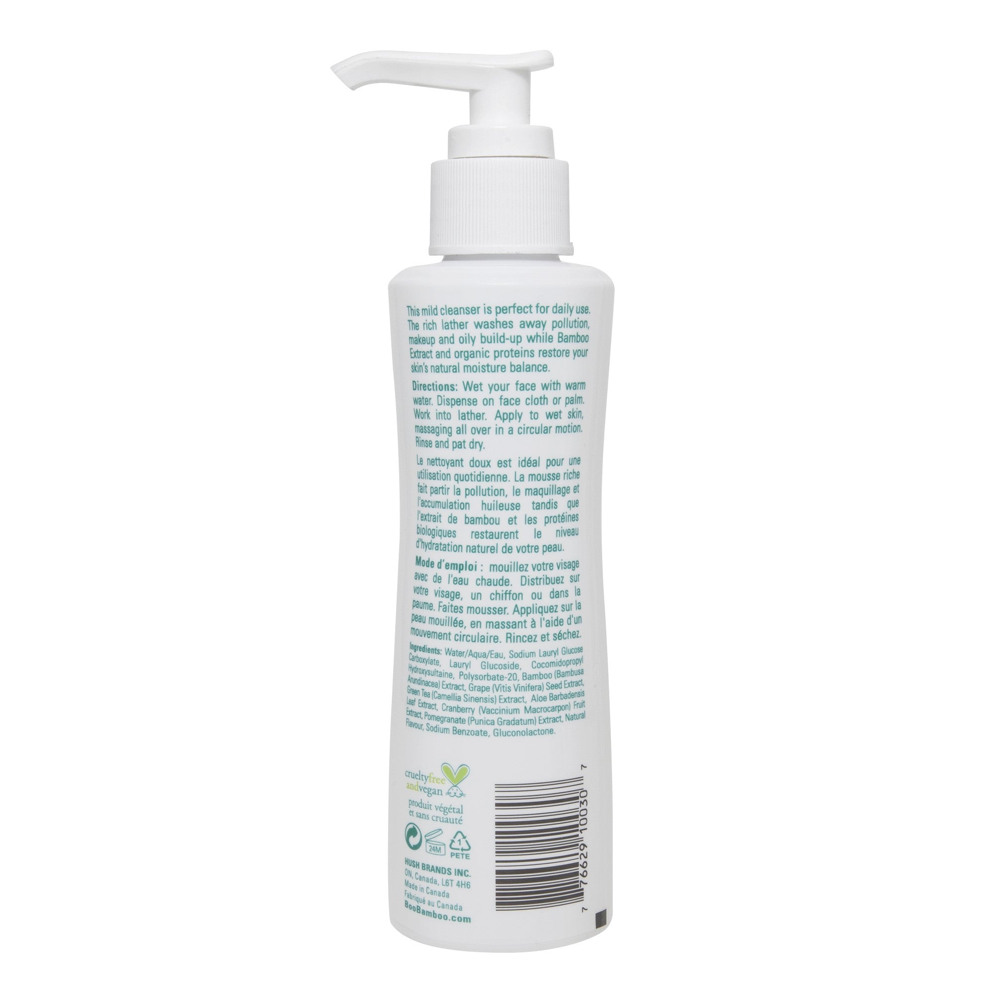 Hush Brands Boo 竹纖維 Skin Balancing 潔面液|150ml 產品細節圖 2