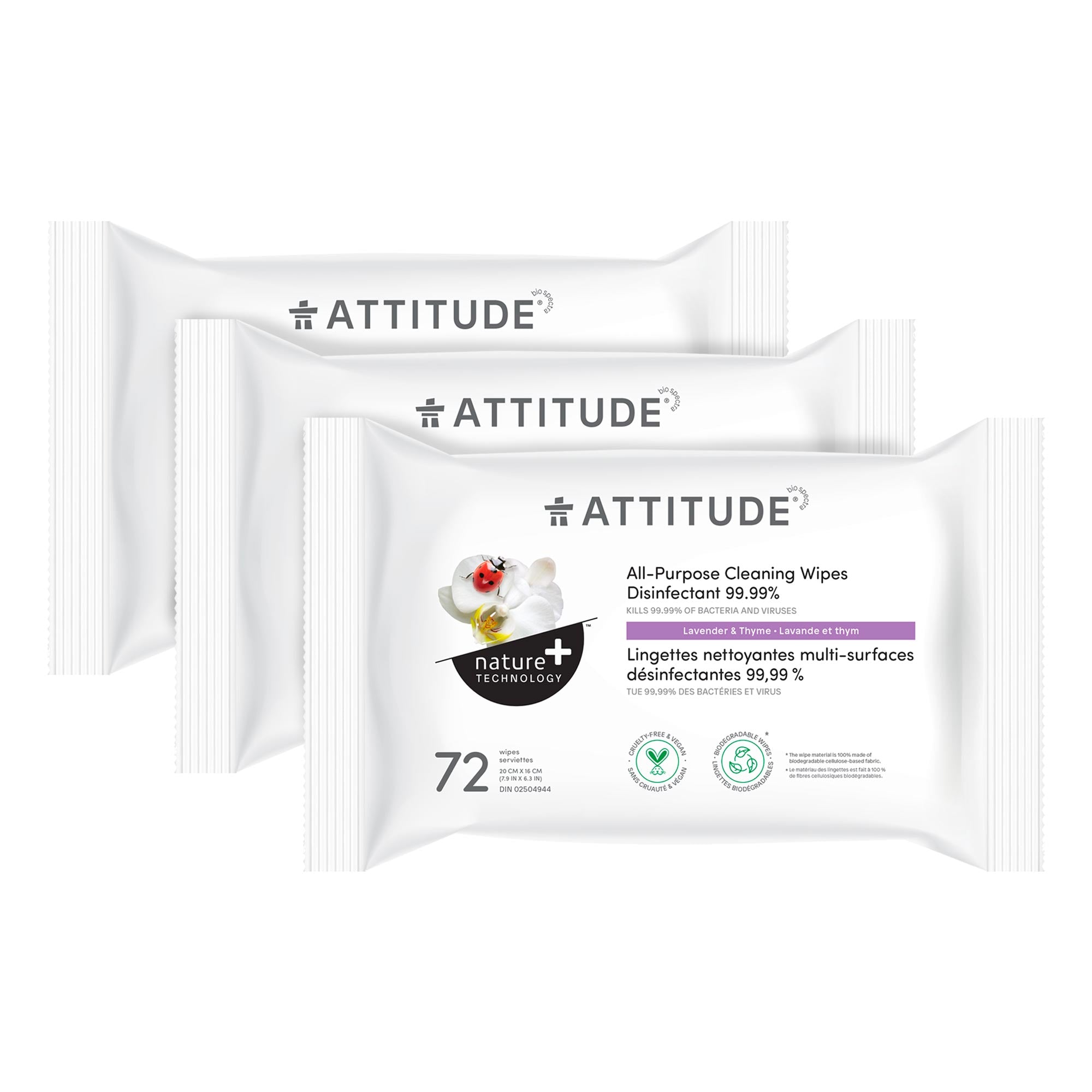 ATTITUDE All Purpose 清潔濕巾|Disinfectant 產品細節圖 2