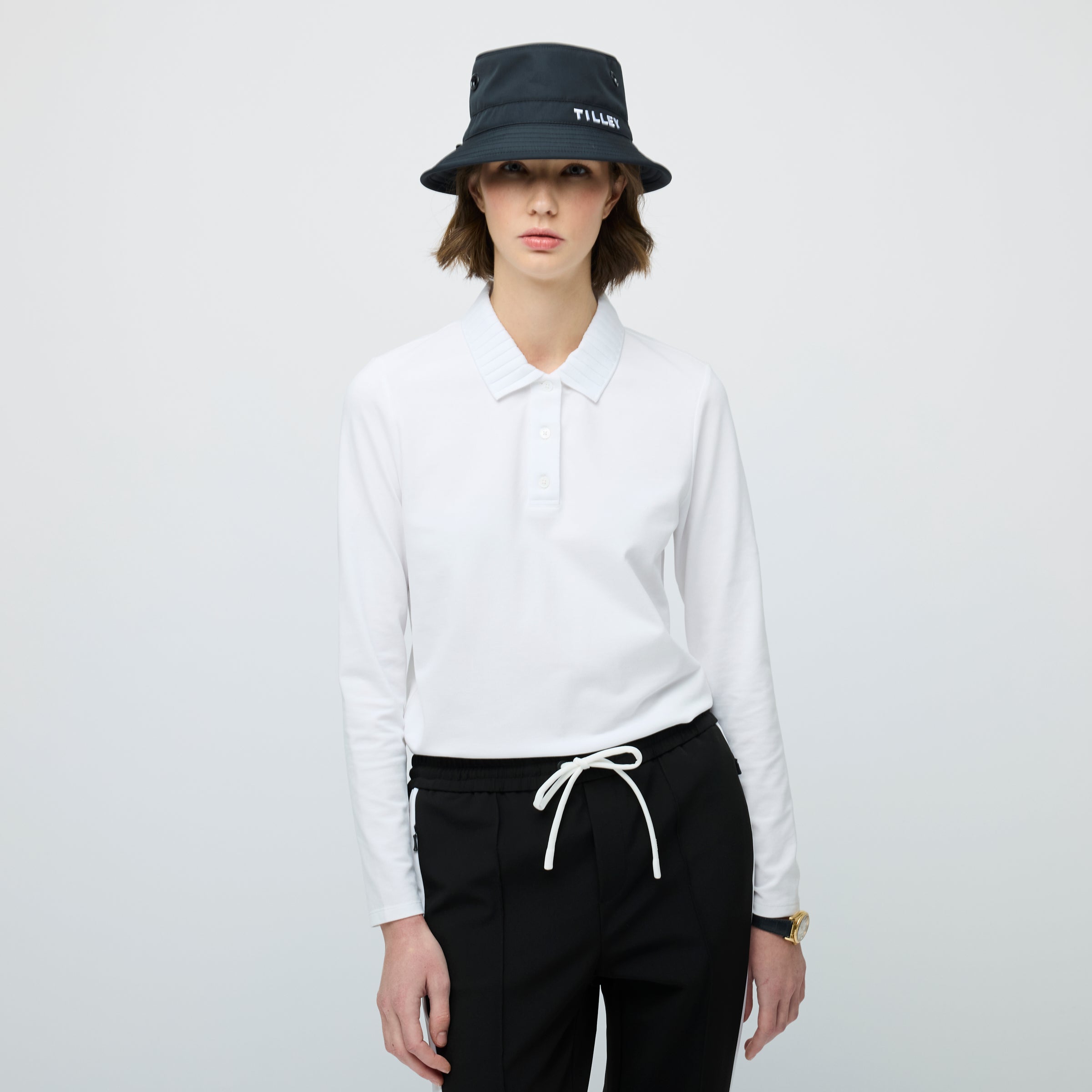 Tilley 長袖 Pleated Collar Polo 恤 產品細節圖 2