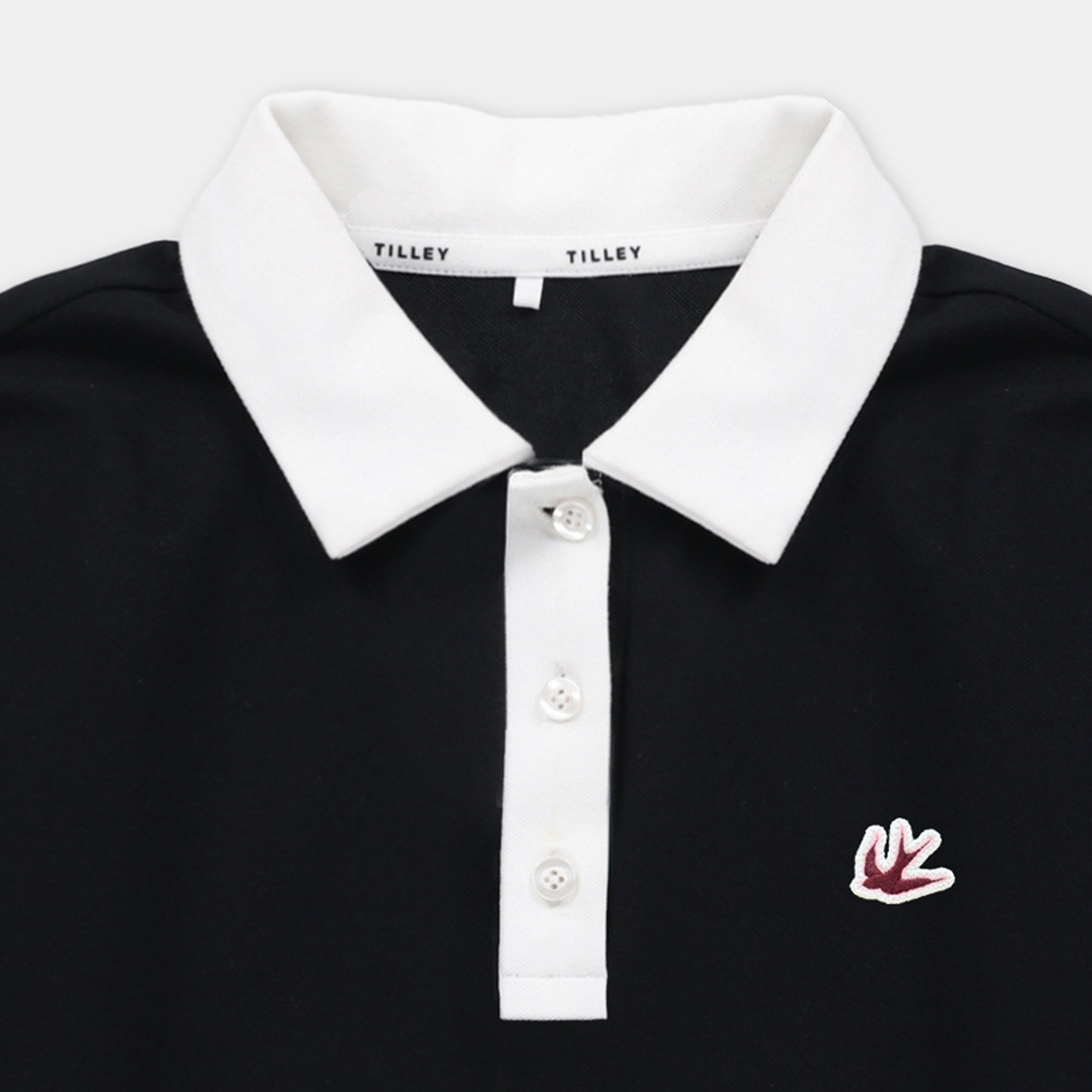 Tilley Preppy Pique 長袖 Stripe Placket Polo 恤 產品細節圖 2