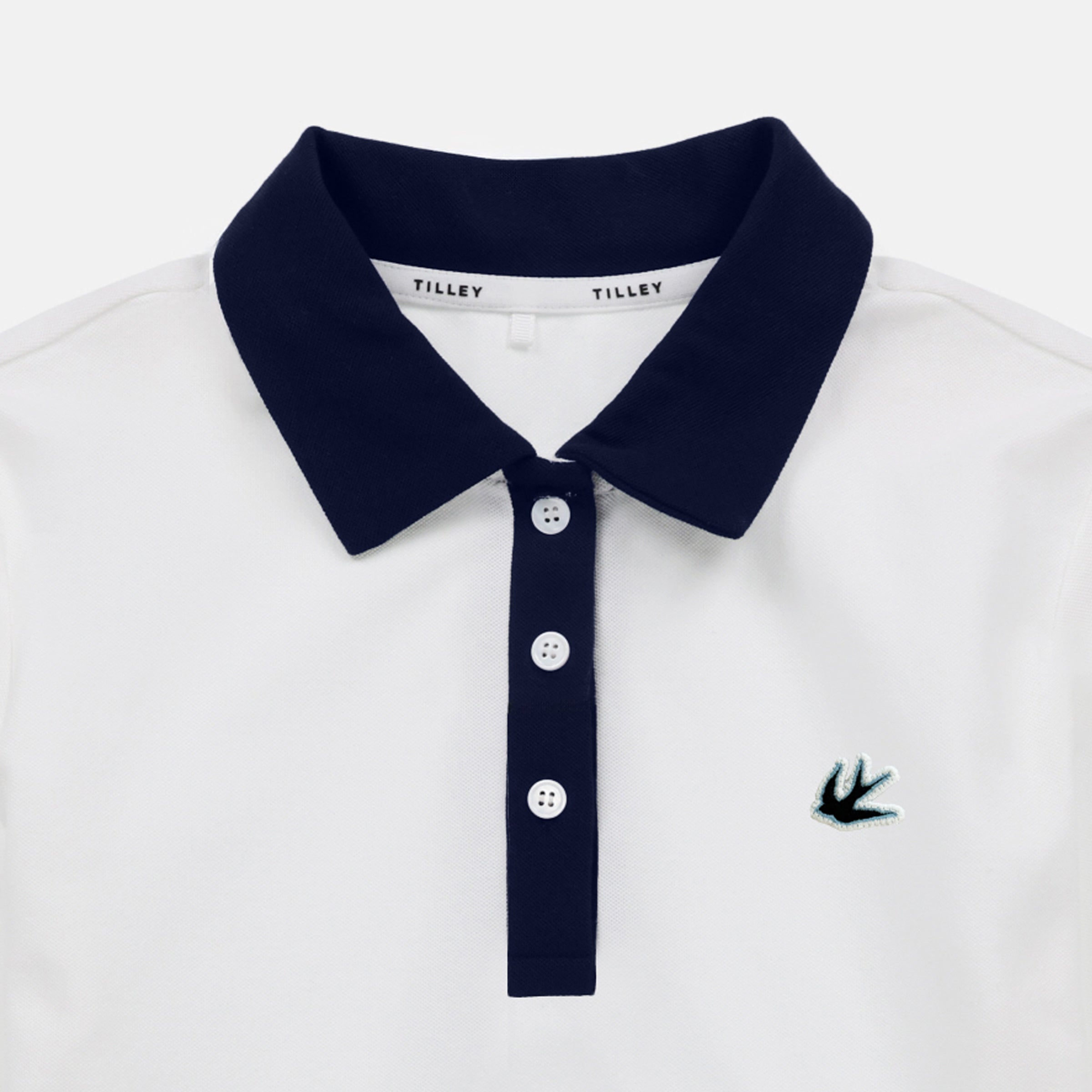 Tilley Preppy Pique 長袖 Stripe Placket Polo 恤 產品細節圖 2