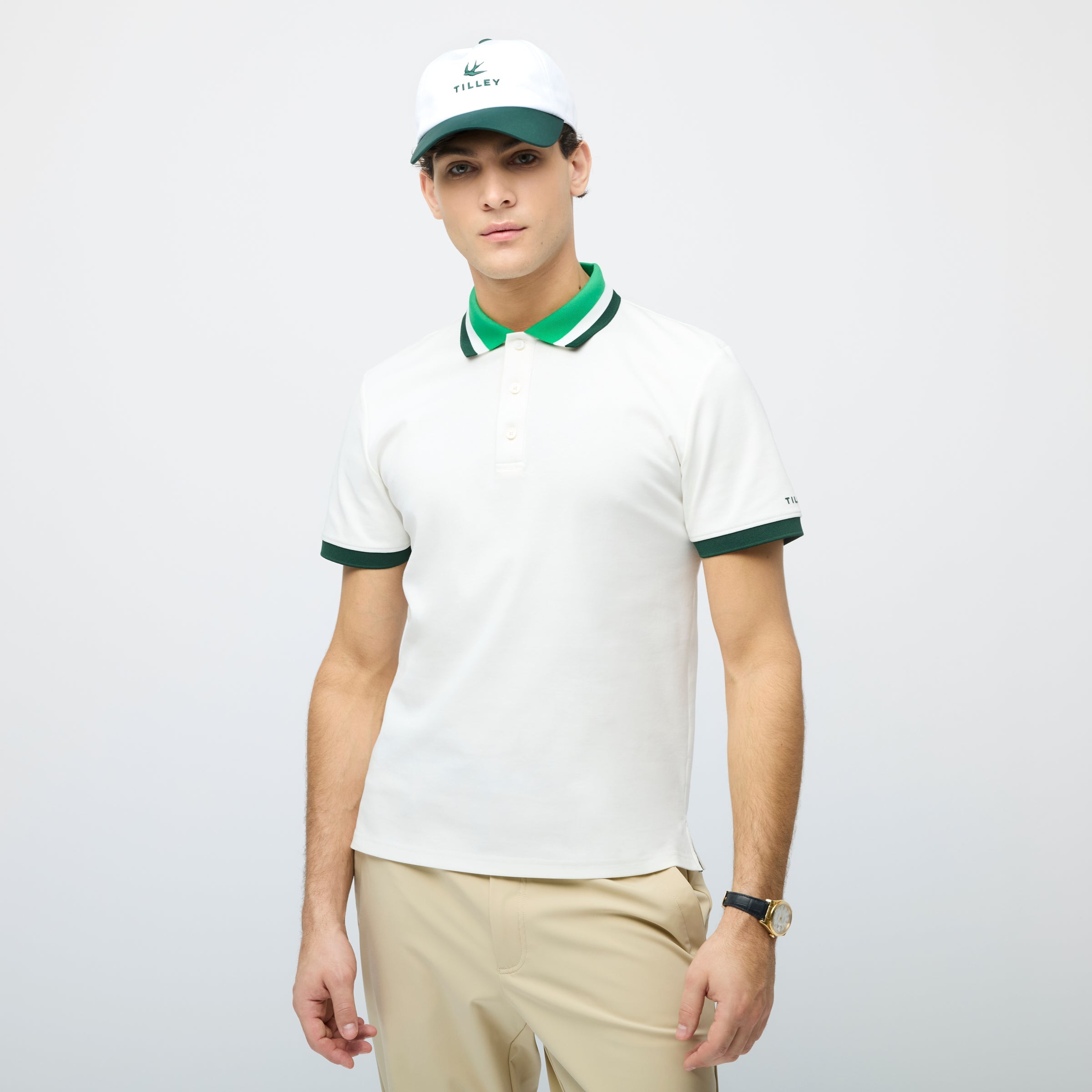 Tilley Supima Pique Stripe Polo 恤 產品細節圖 2