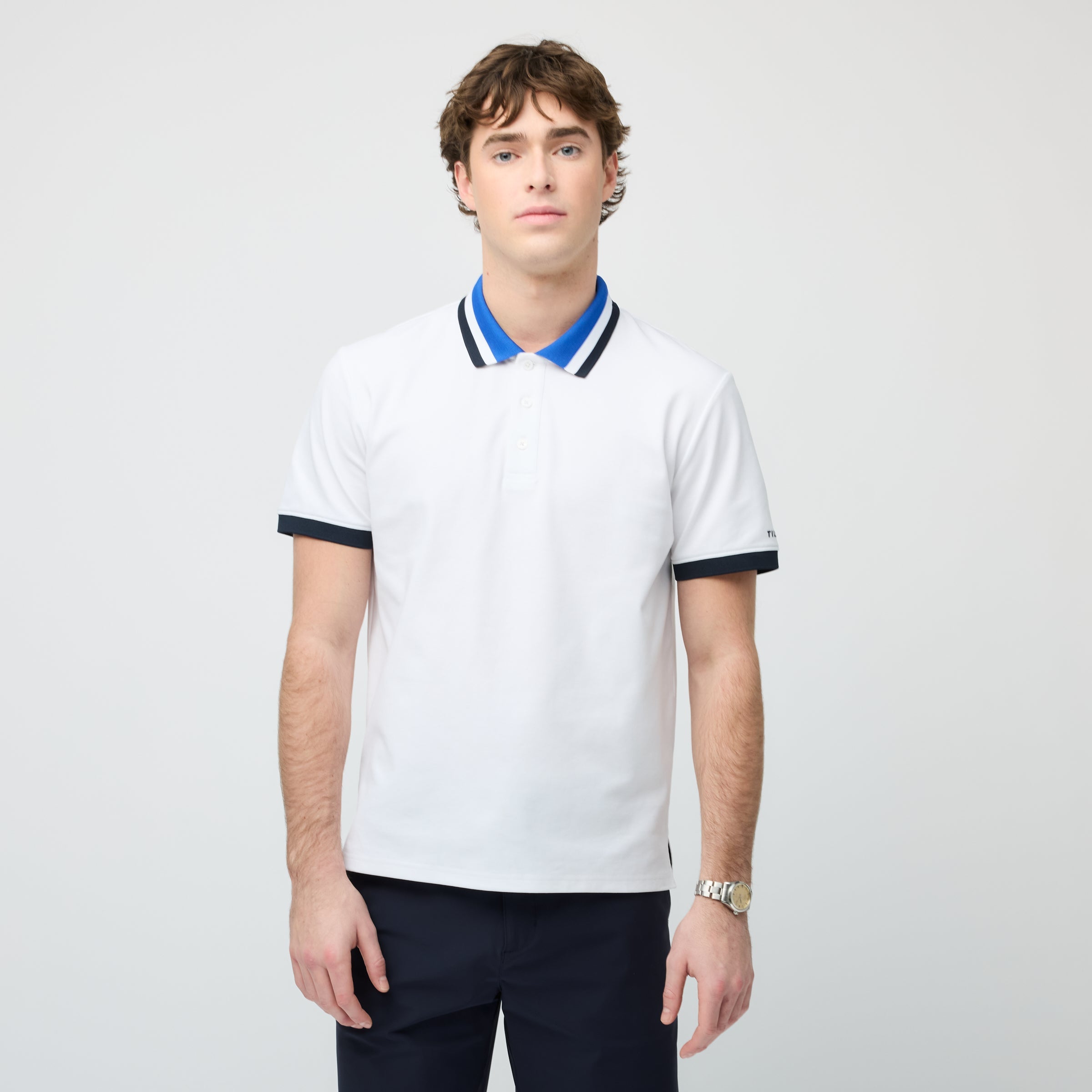 Tilley Supima Pique Stripe Polo 恤 產品細節圖 2