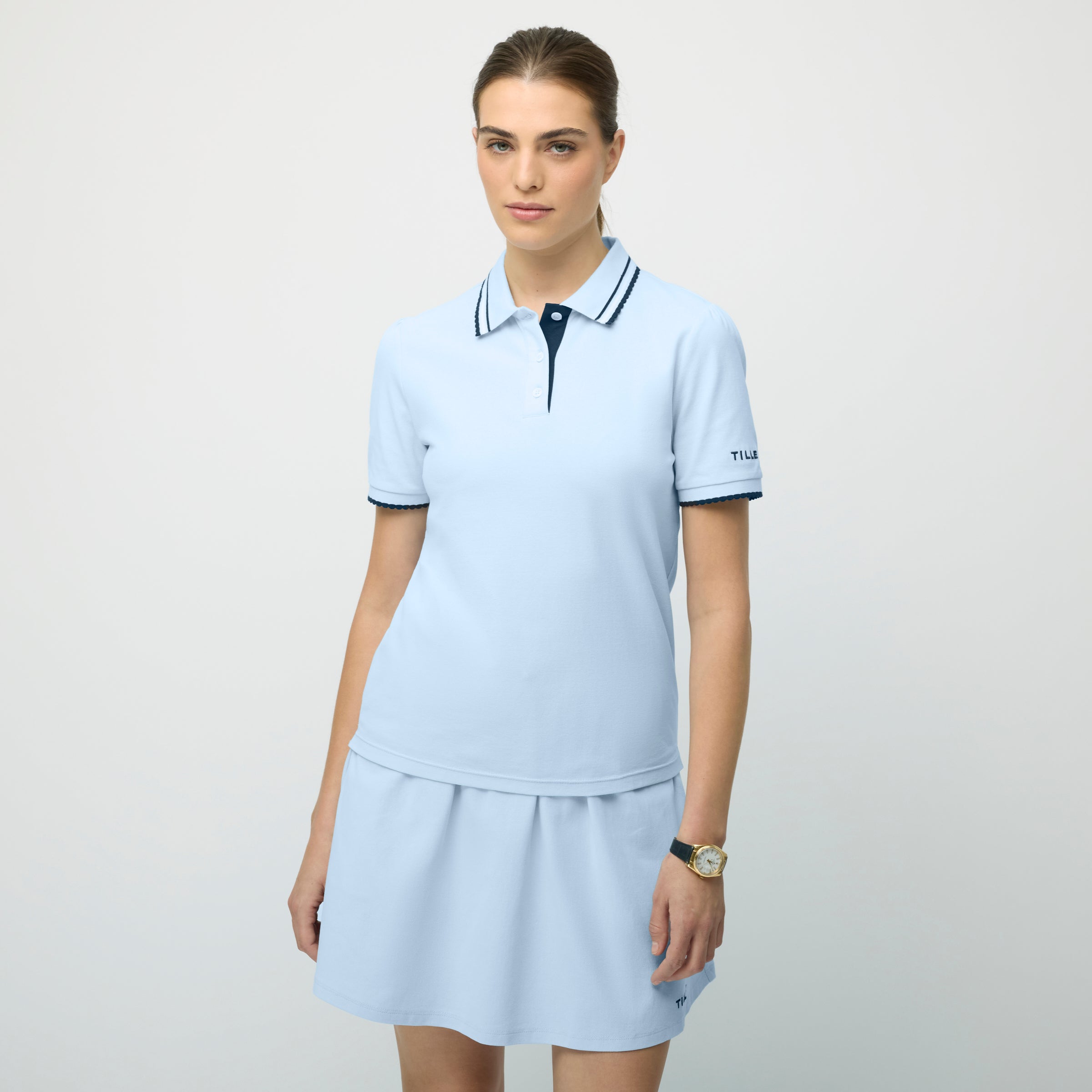 Tilley Preppy Pique Puff Sleeve Polo 恤 產品細節圖 2