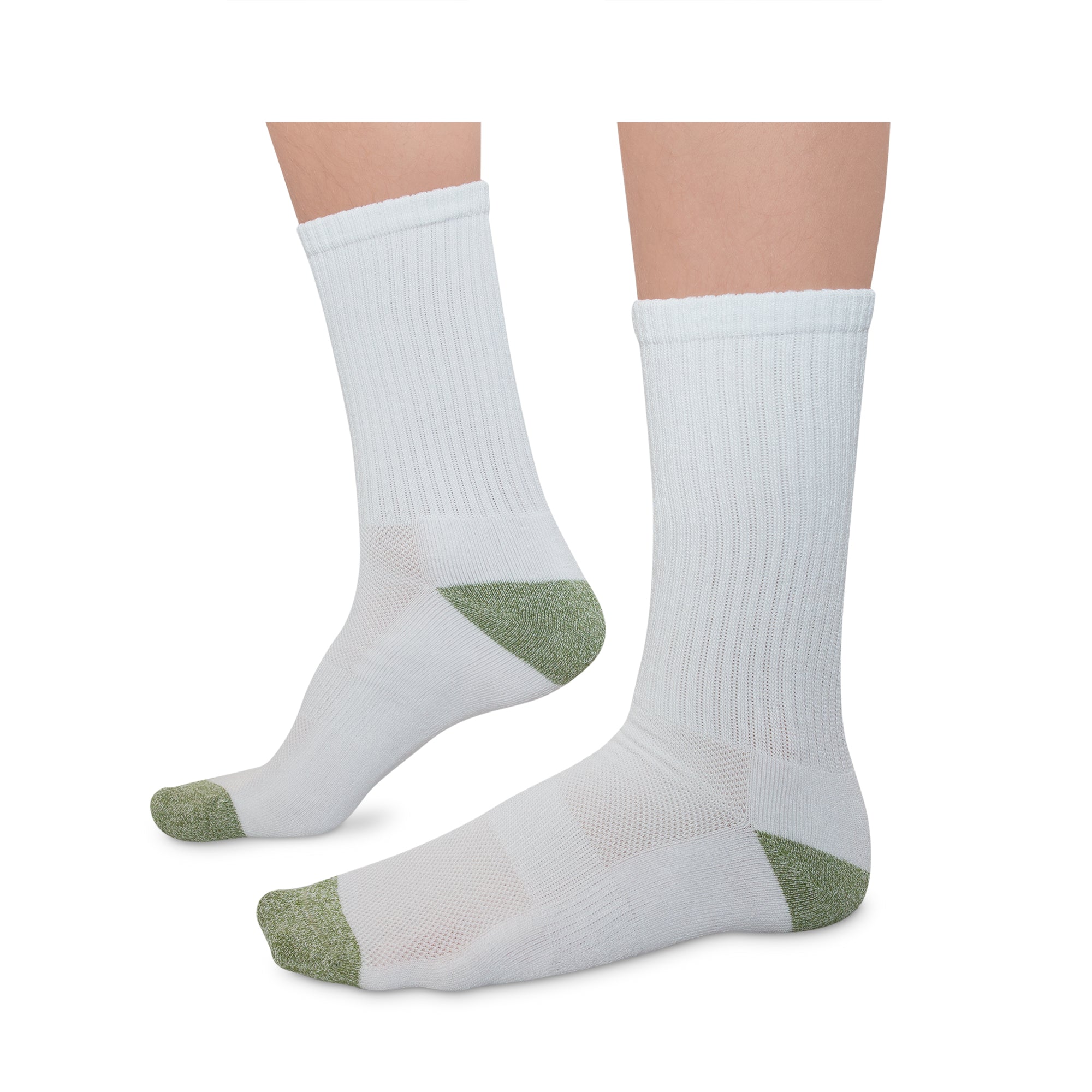 Hush Brands BOO 竹纖維 RAYON & 竹纖維 MEN’S 中筒襪|WHITE 3PACK 產品細節圖 3
