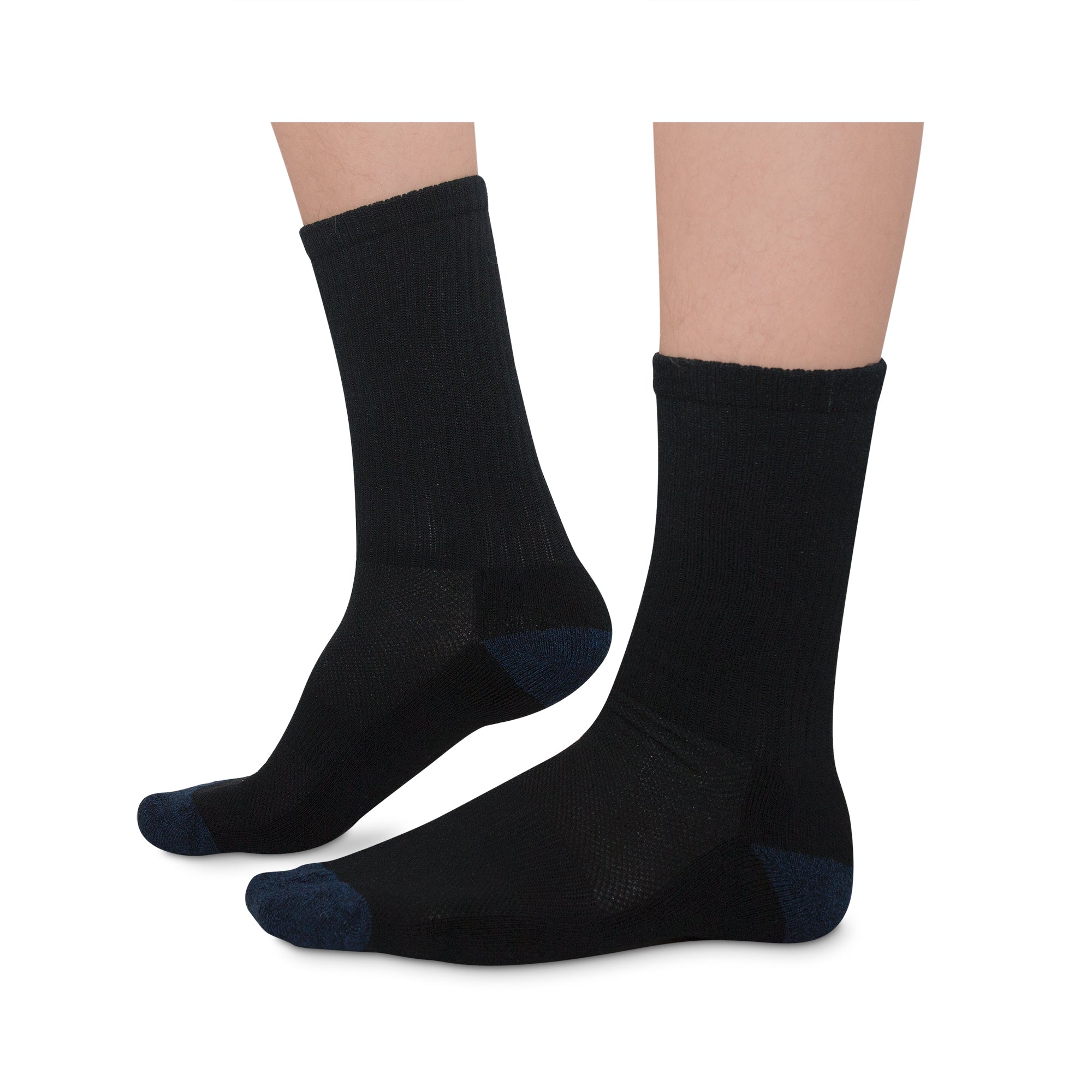 Hush Brands BOO 竹纖維 RAYON & 竹纖維 MEN’S 中筒襪|BLACK 3PACK 產品細節圖 3