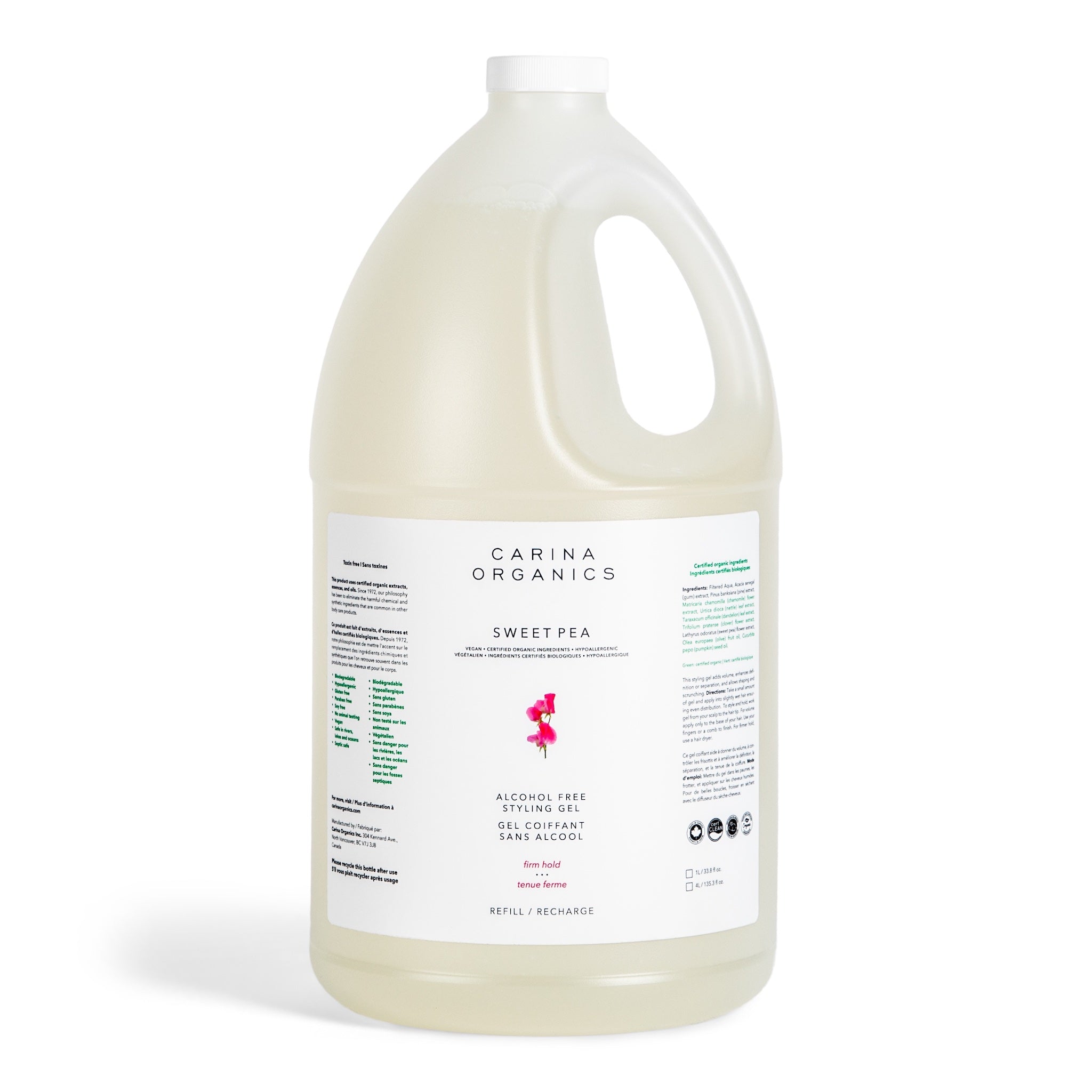 Carina Organics 香豌豆 無酒精 造型啫喱 產品細節圖 3