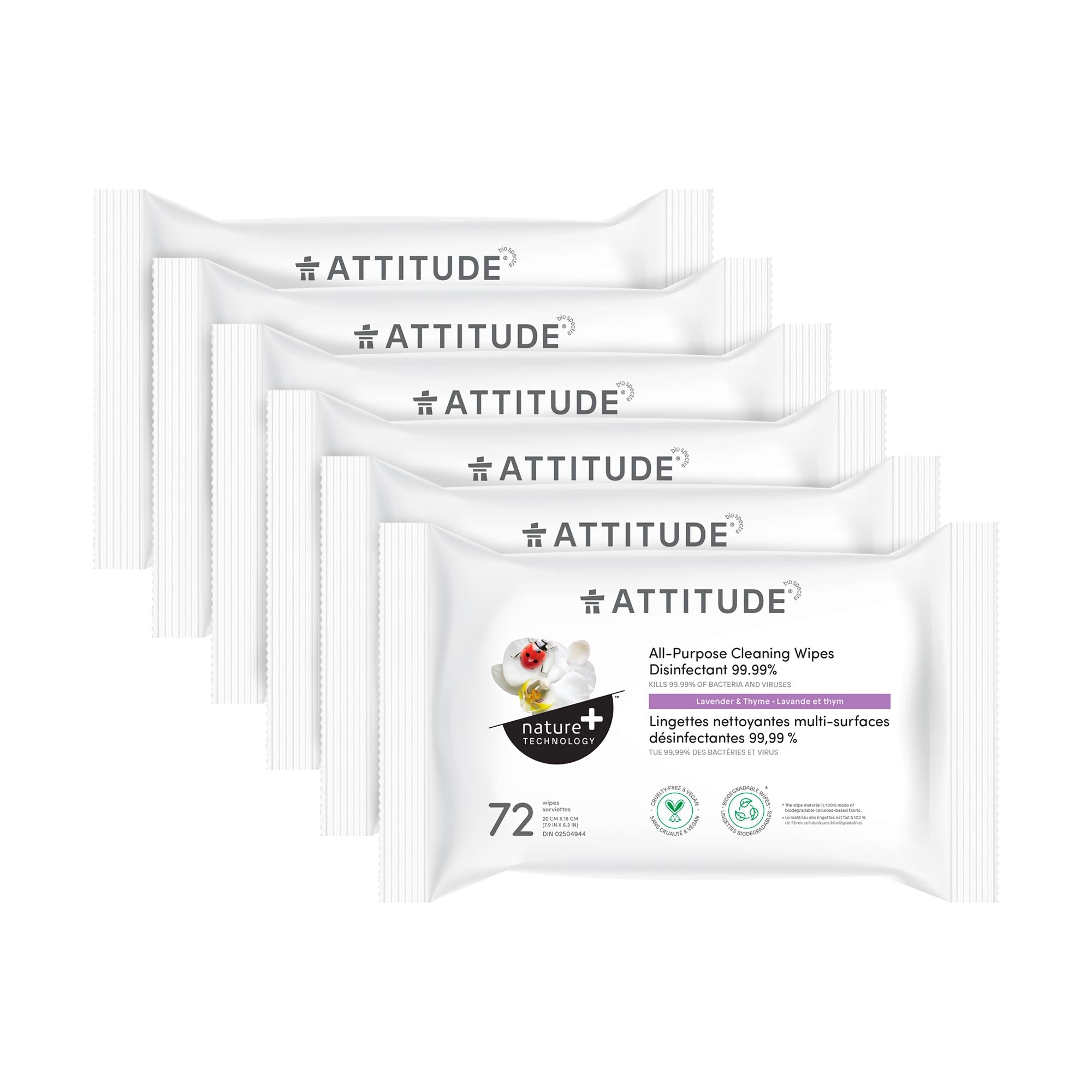 ATTITUDE All Purpose 清潔濕巾|Disinfectant 產品細節圖 3