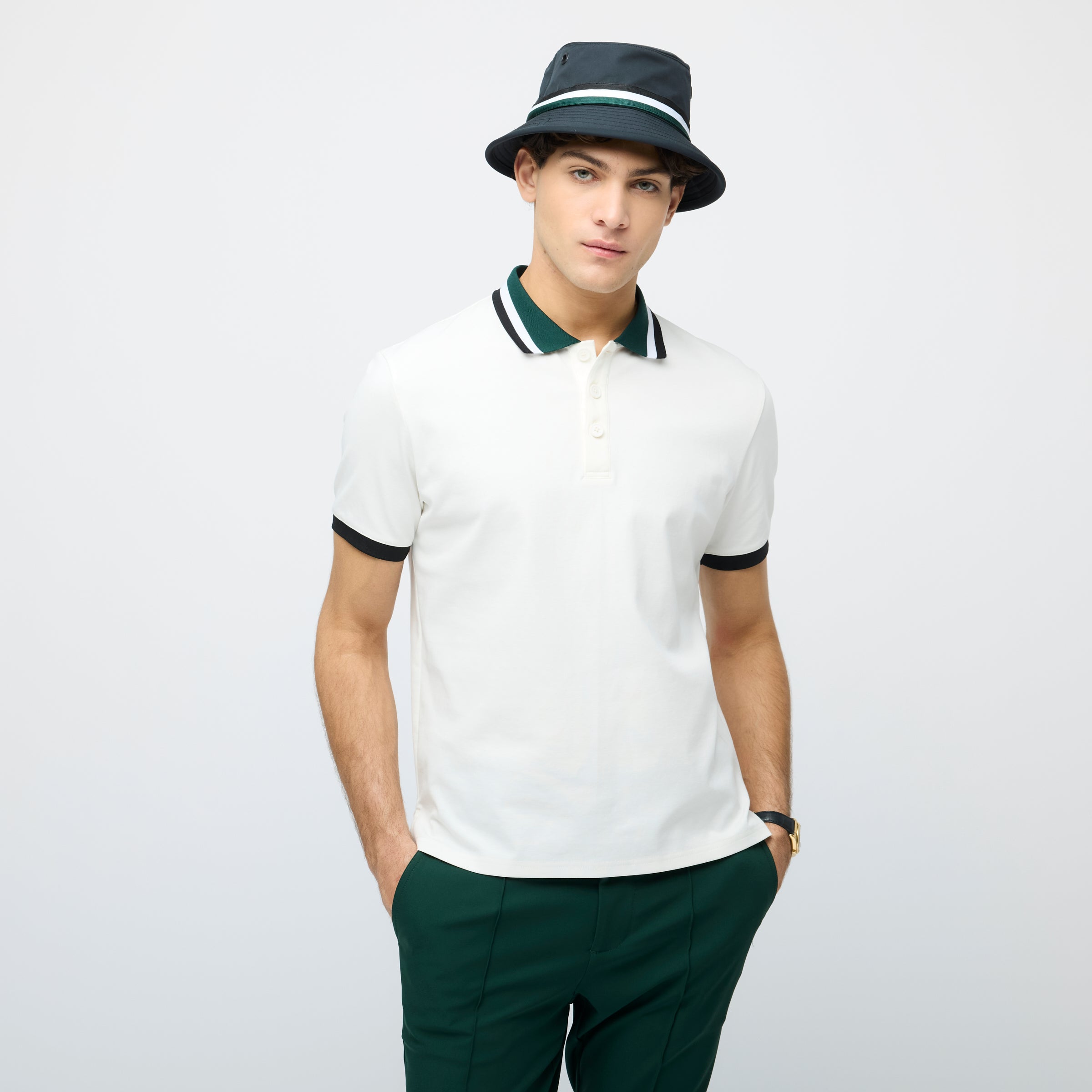 Tilley Supima Pique Stripe Polo 恤 產品細節圖 3