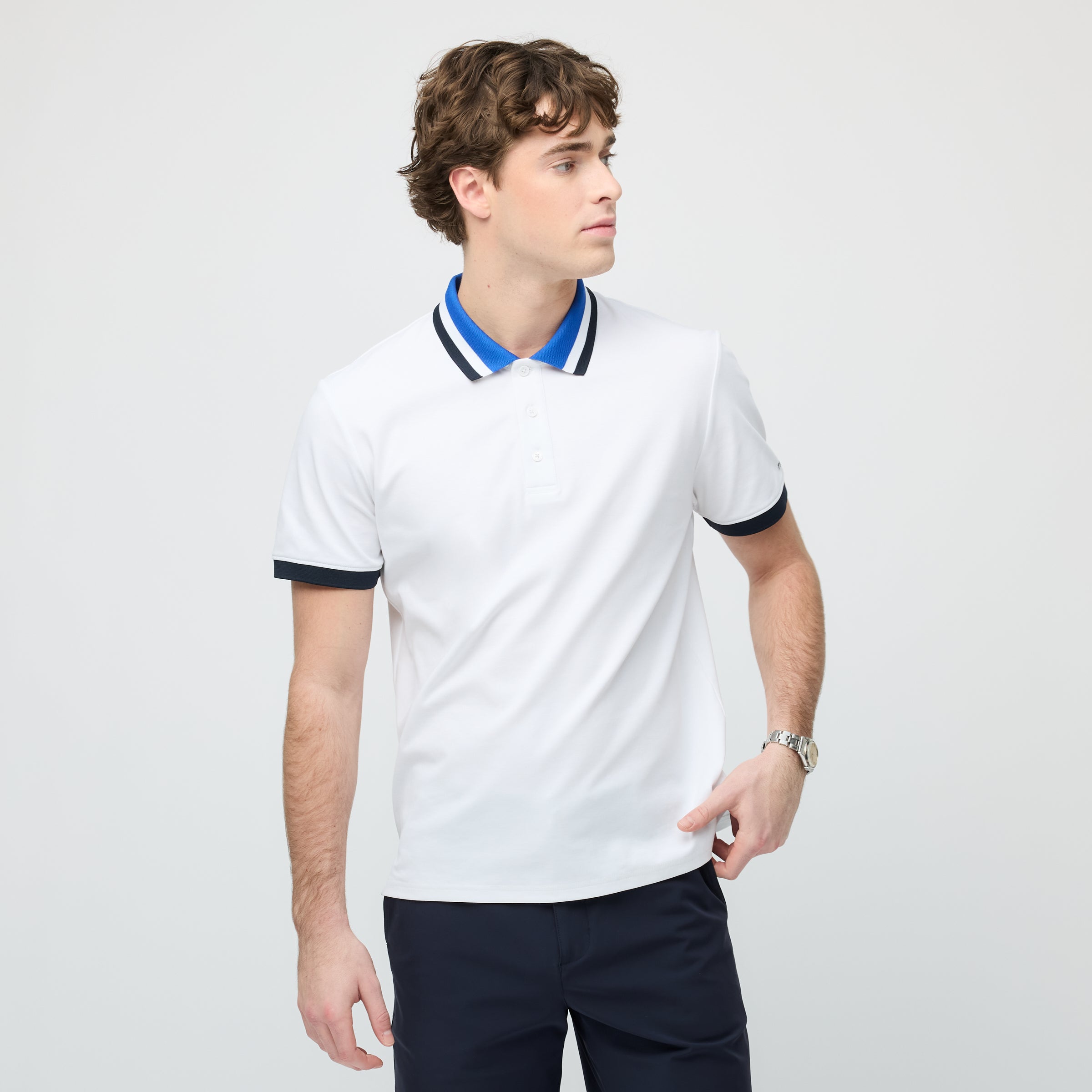 Tilley Supima Pique Stripe Polo 恤 產品細節圖 3