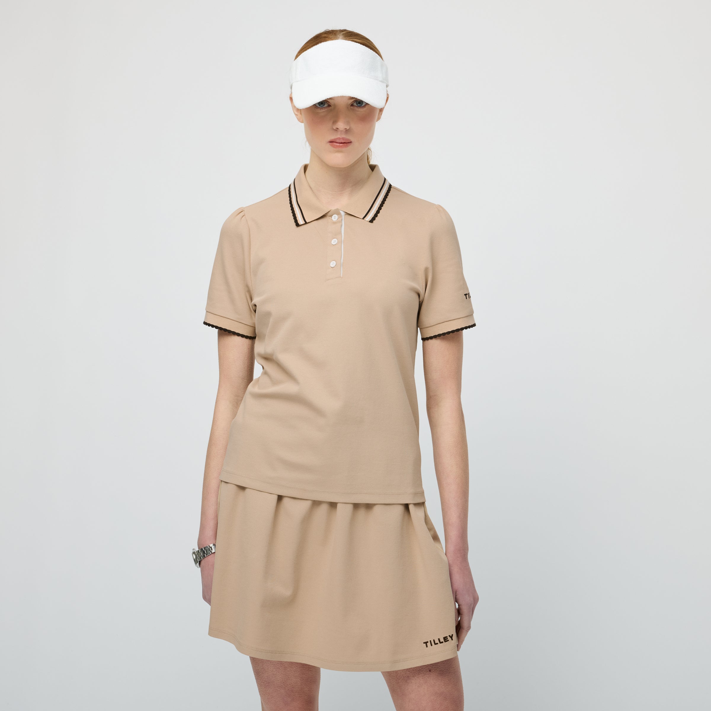 Tilley Preppy Pique Puff Sleeve Polo 恤 產品細節圖 3