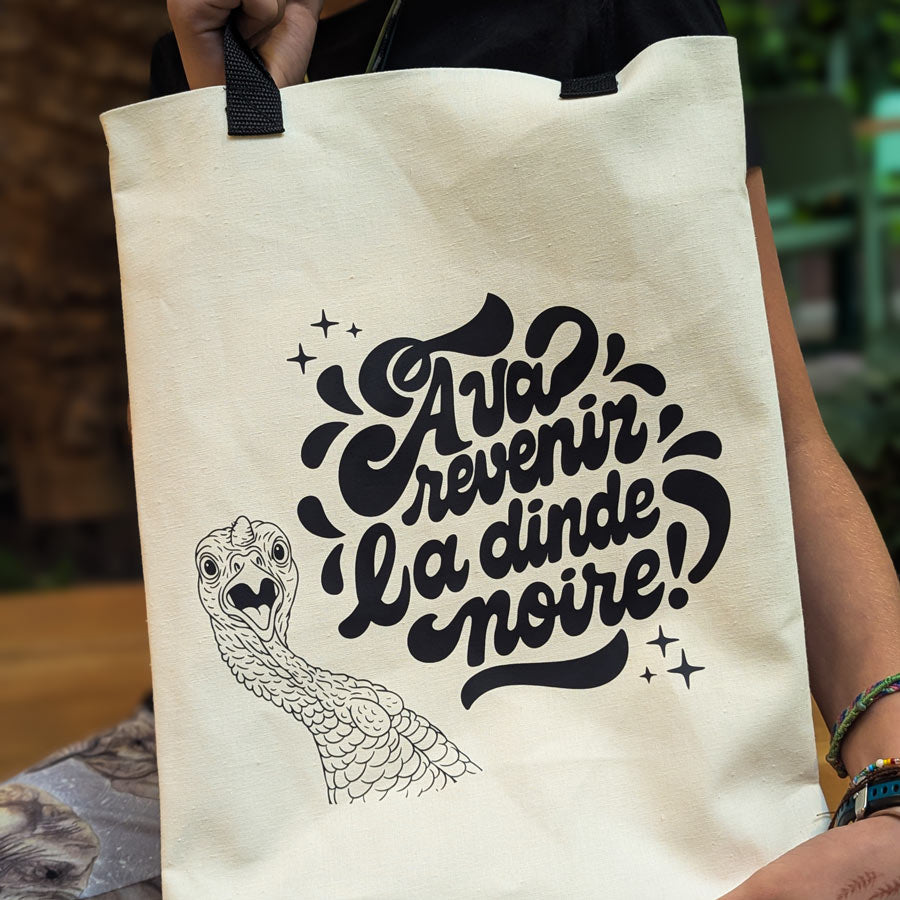 Öko Créations Sacs d’icitte | À Vas Revenir La Dinde Noire! 可重用生活用品 產品細節圖 3
