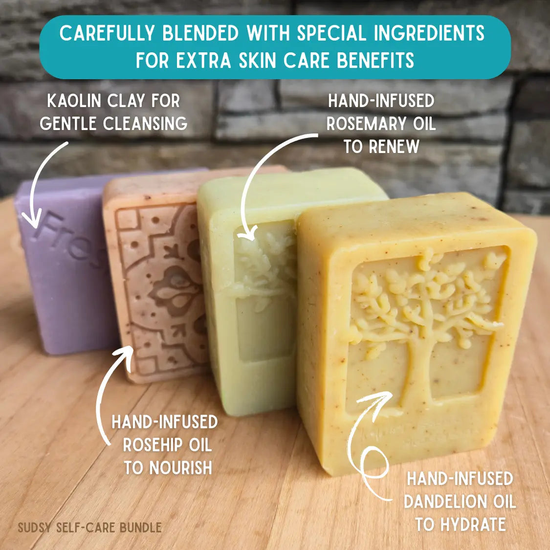 Fresh Suds Soapery Herbal 手工皂套裝|Self|Care Ritual (四件裝) 產品細節圖 4