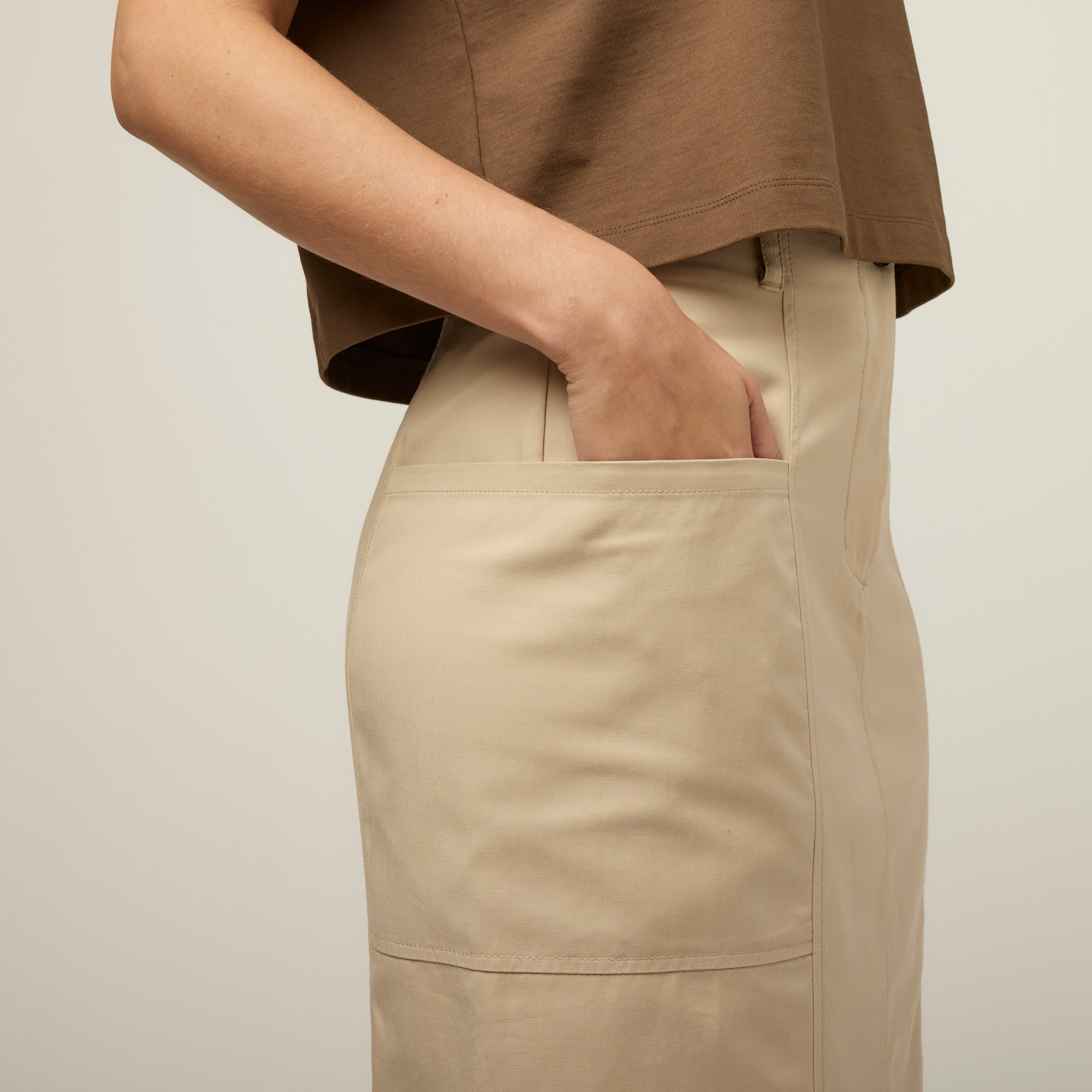 Tilley Tencel 棉質 Midi 半截裙 產品細節圖 4