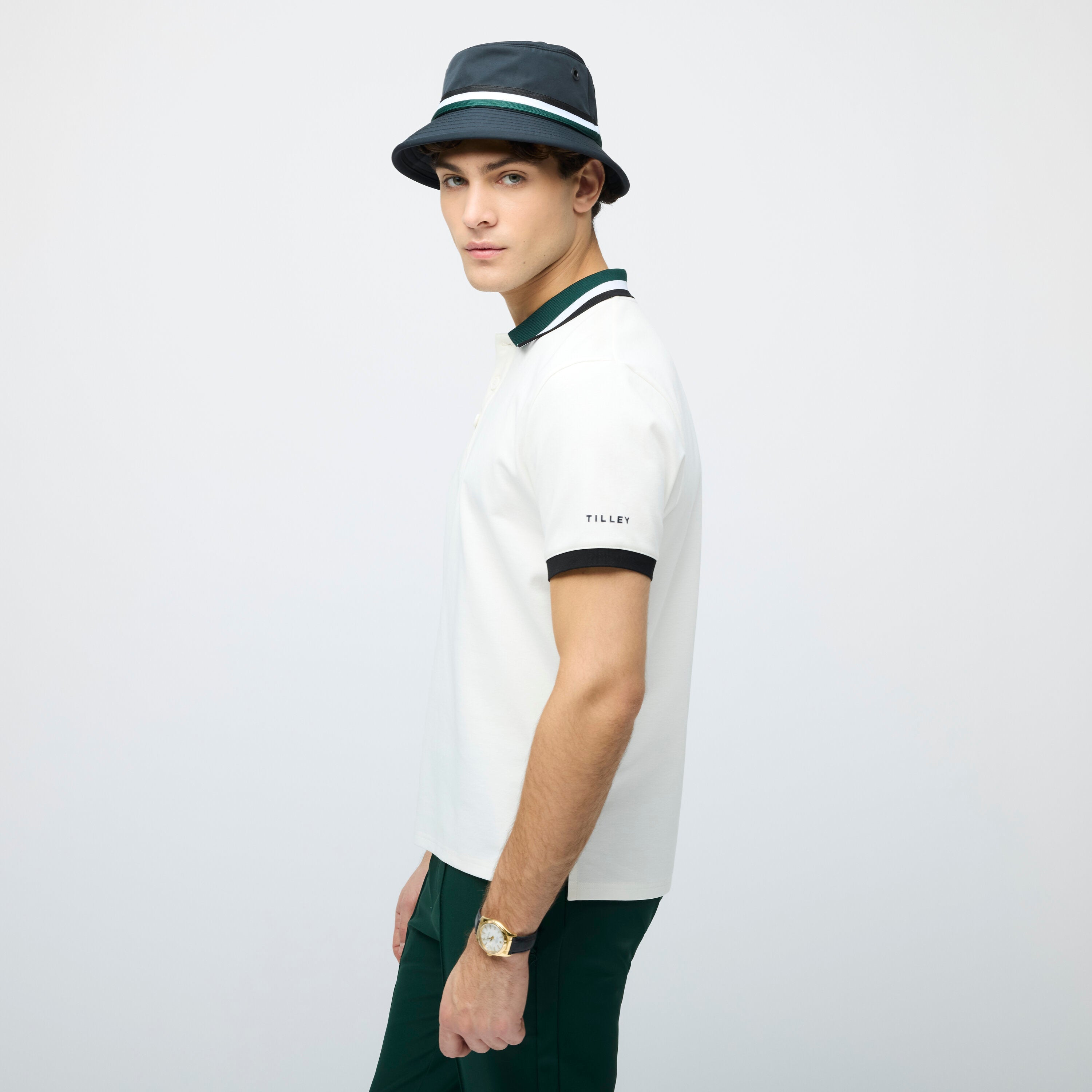Tilley Supima Pique Stripe Polo 恤 產品細節圖 4