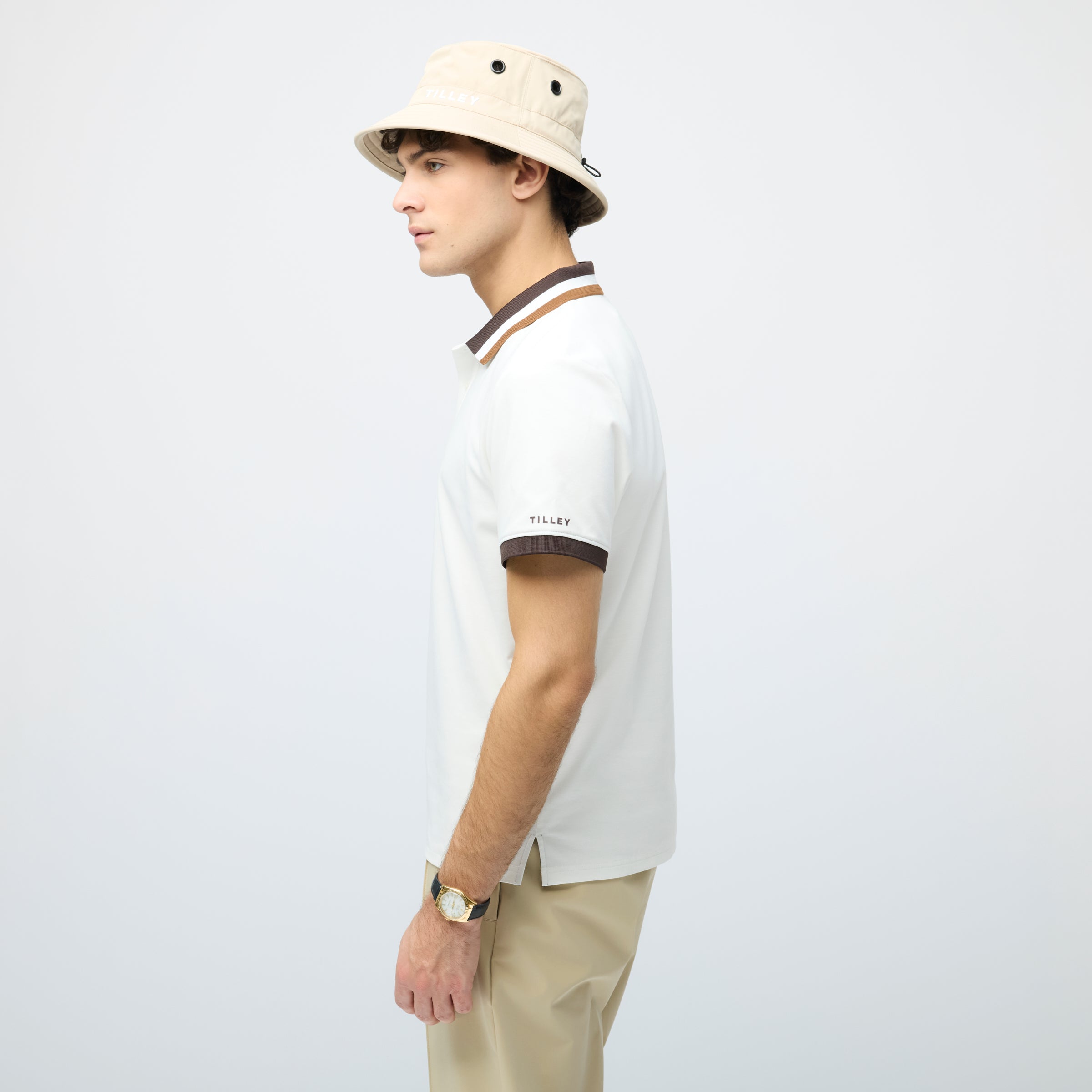 Tilley Supima Pique Stripe Polo 恤 產品細節圖 4