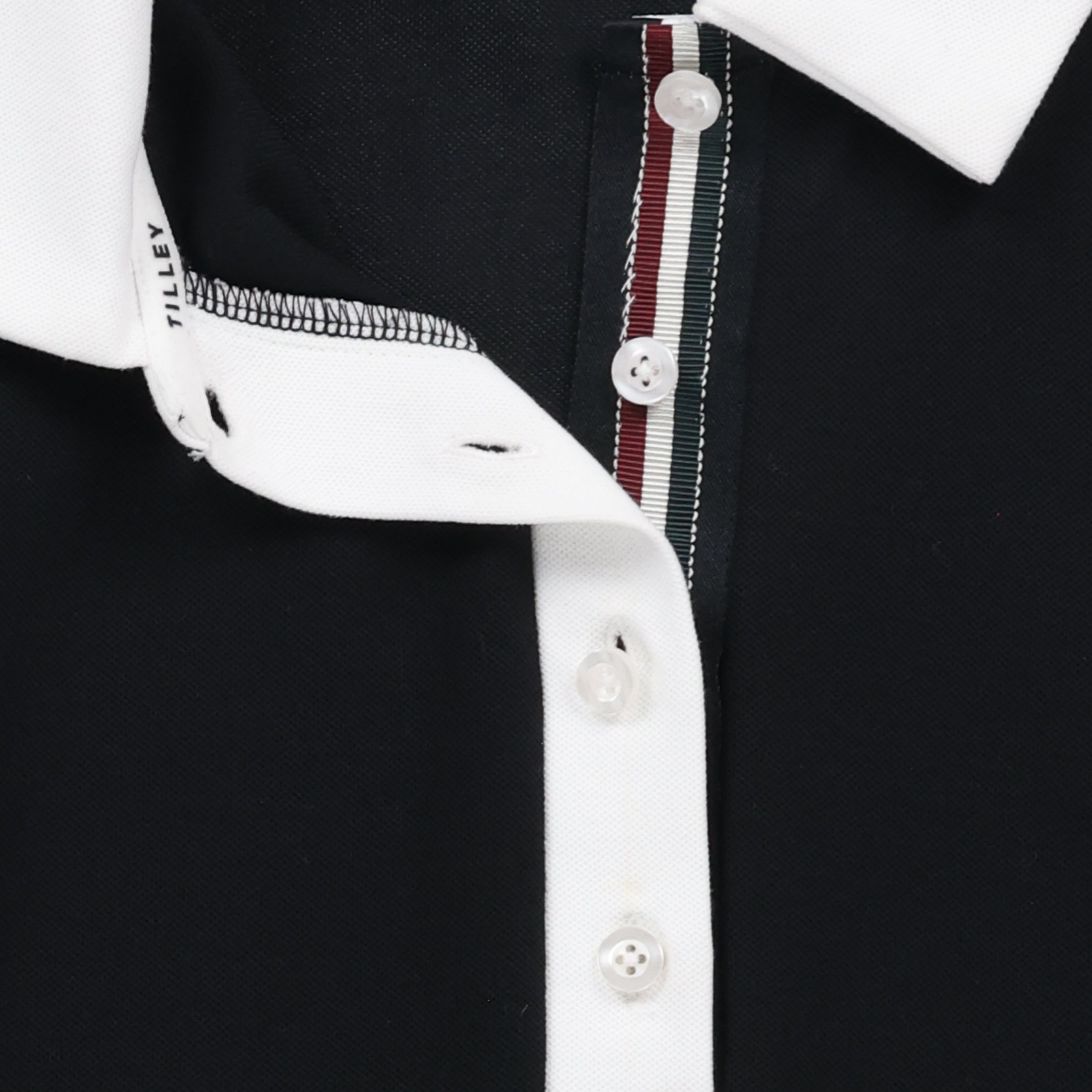 Tilley Preppy Pique 長袖 Stripe Placket Polo 恤 產品細節圖 4