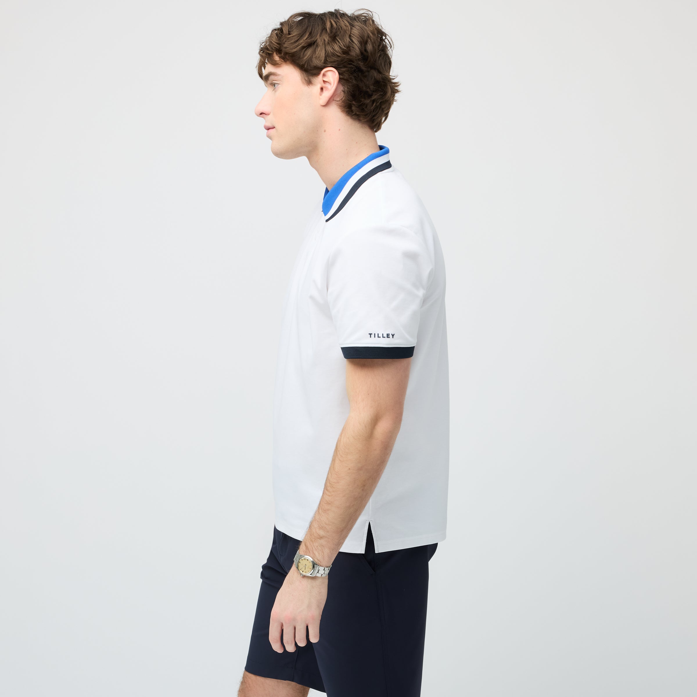 Tilley Supima Pique Stripe Polo 恤 產品細節圖 4