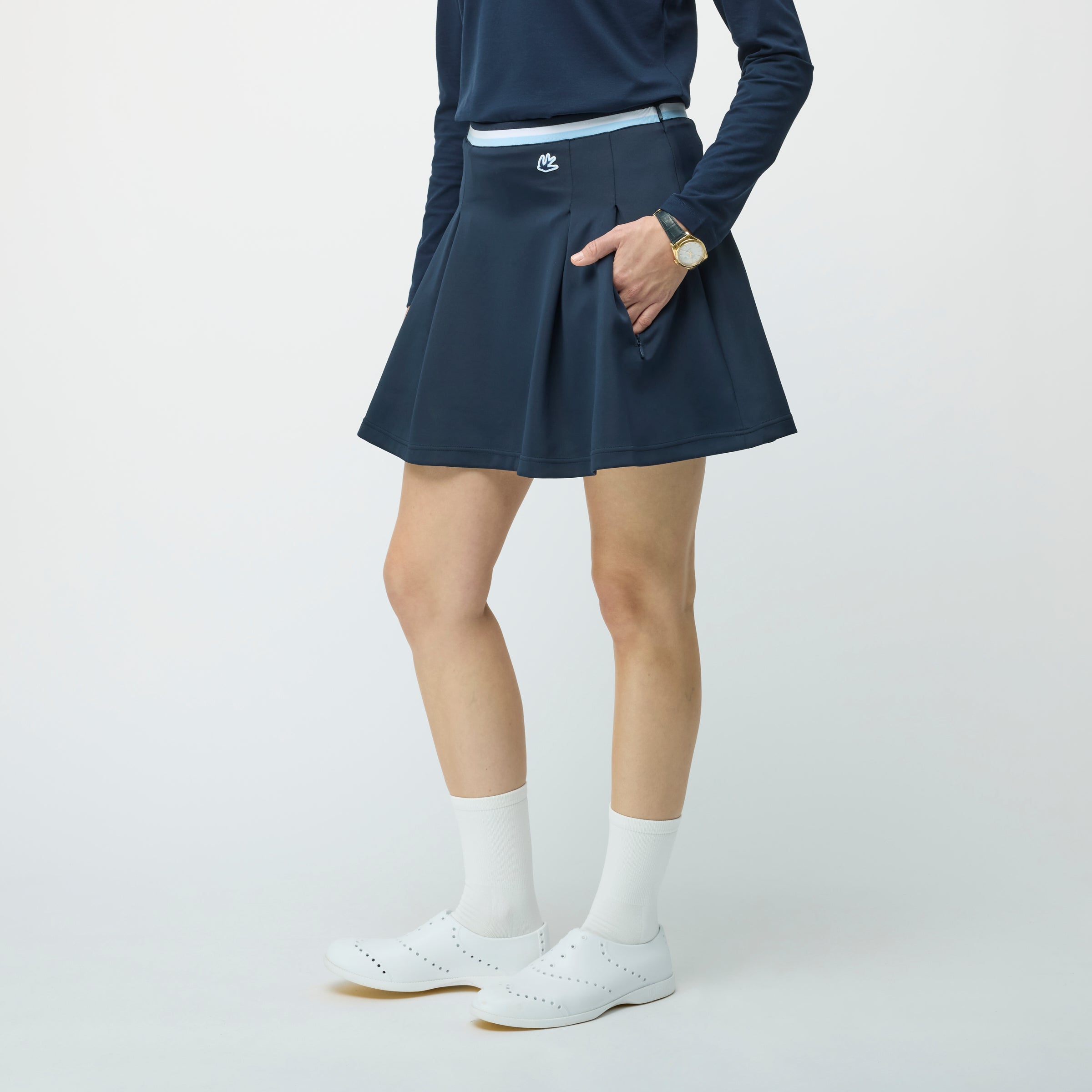 Tilley Striped Airloft Pleated 半截裙 產品細節圖 4