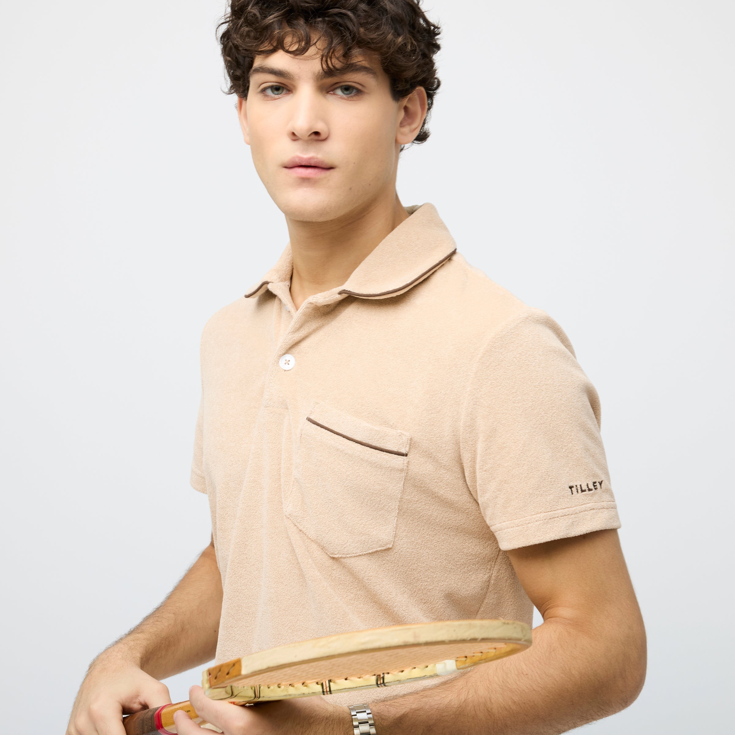 Tilley Terry Tipped Polo 恤 產品細節圖 4