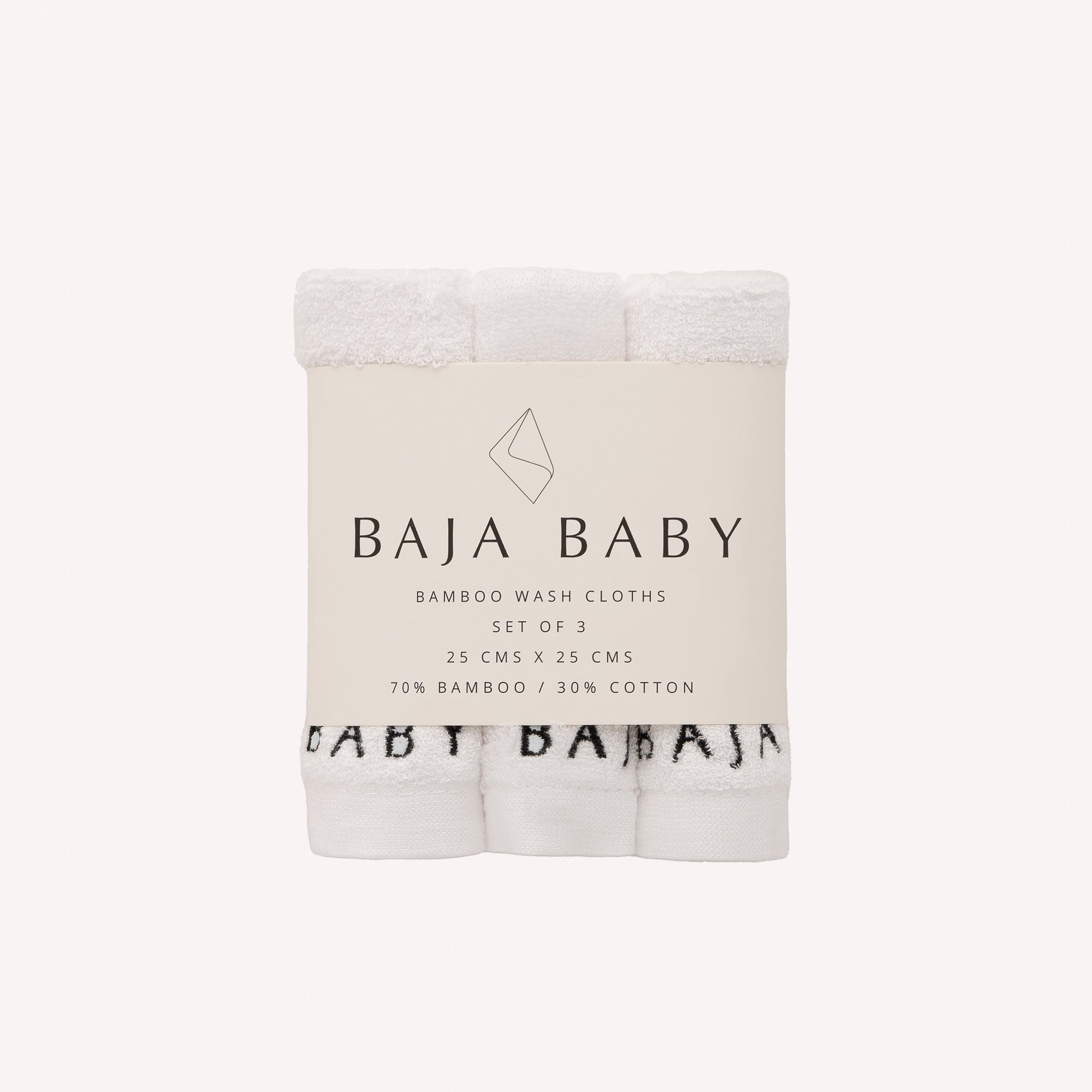 Baja Baby 竹棉洗面巾 3件裝|產品及款式圖片 4