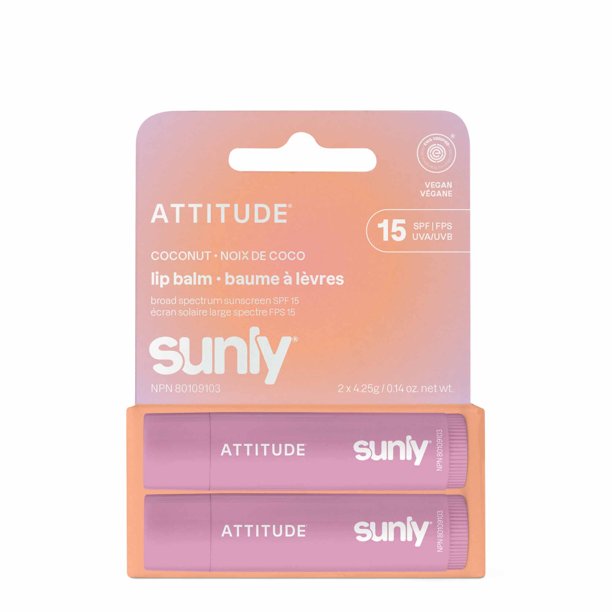 ATTITUDE 潤唇膏 雙件裝|SPF 15 產品細節圖 4